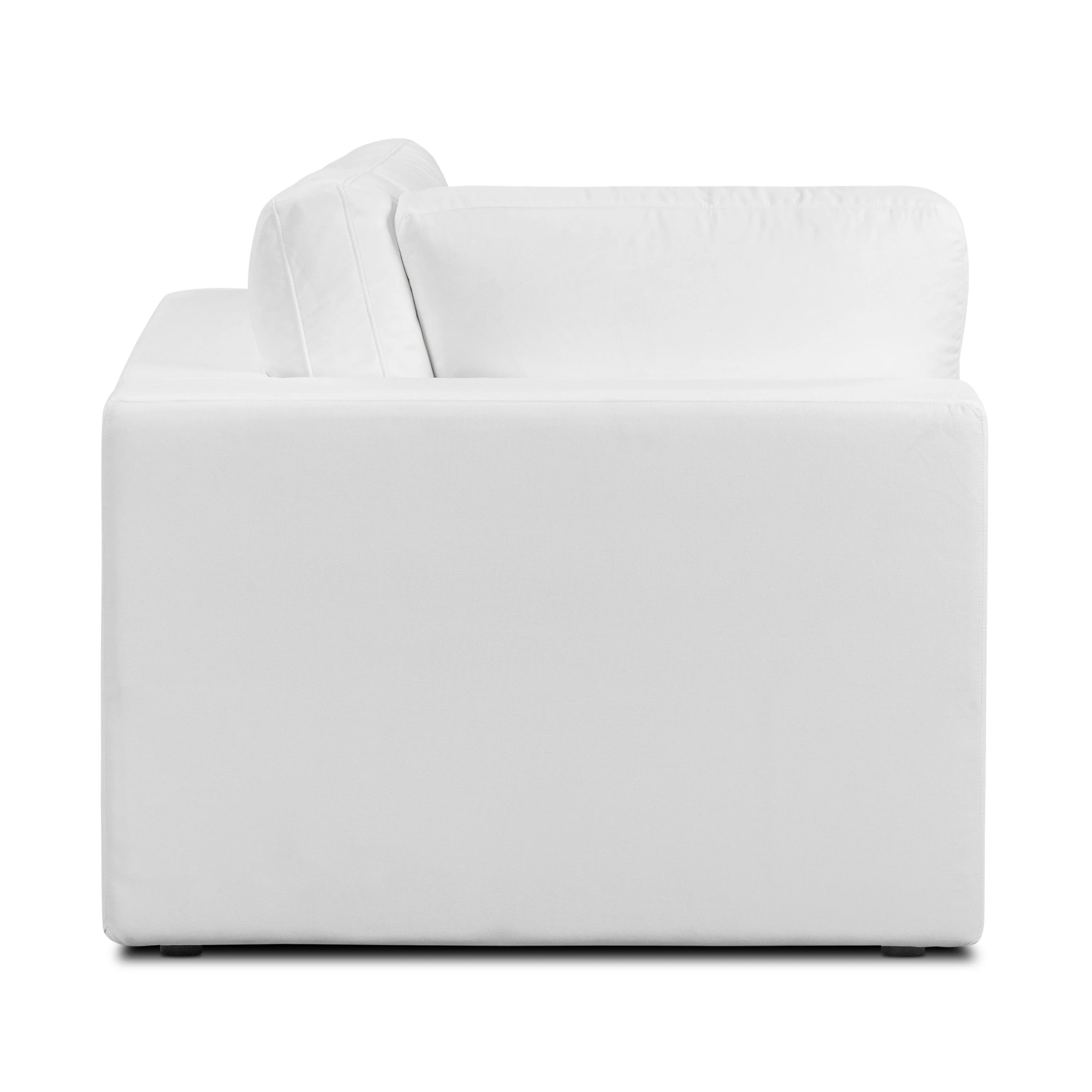 Vari Modular Left Arm Facing Corner + Arm Cushion | Cotton White - Image 7