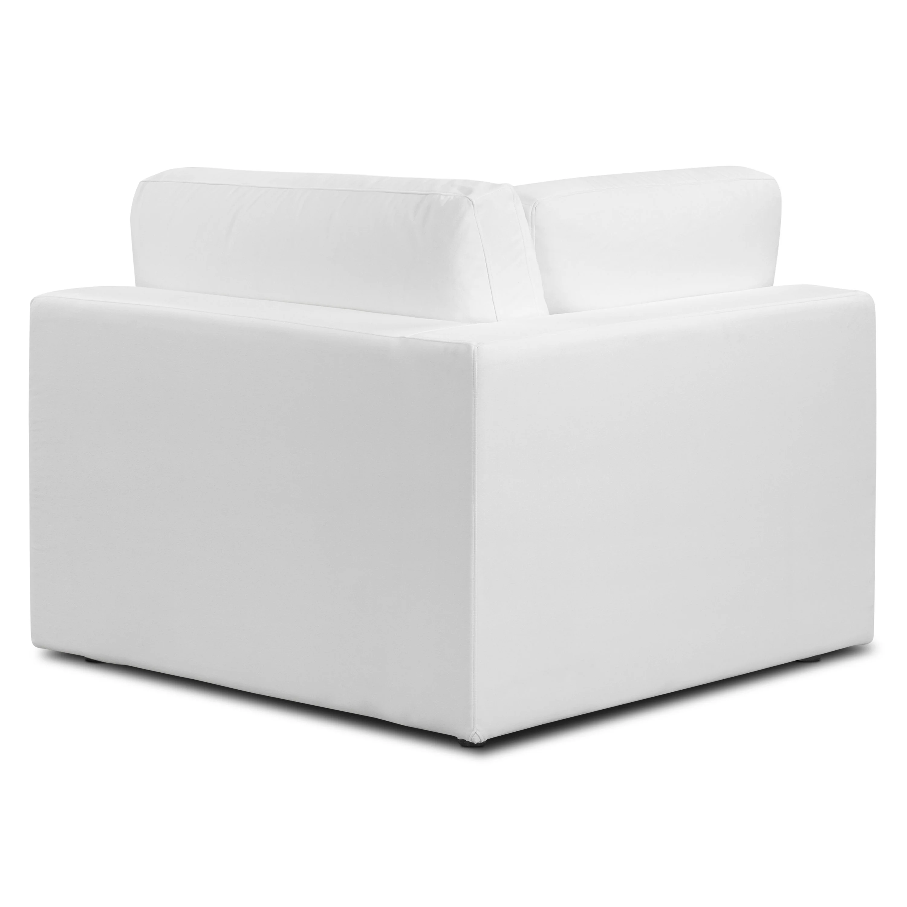 Vari Modular Left Arm Facing Corner + Arm Cushion | Cotton White - Image 8