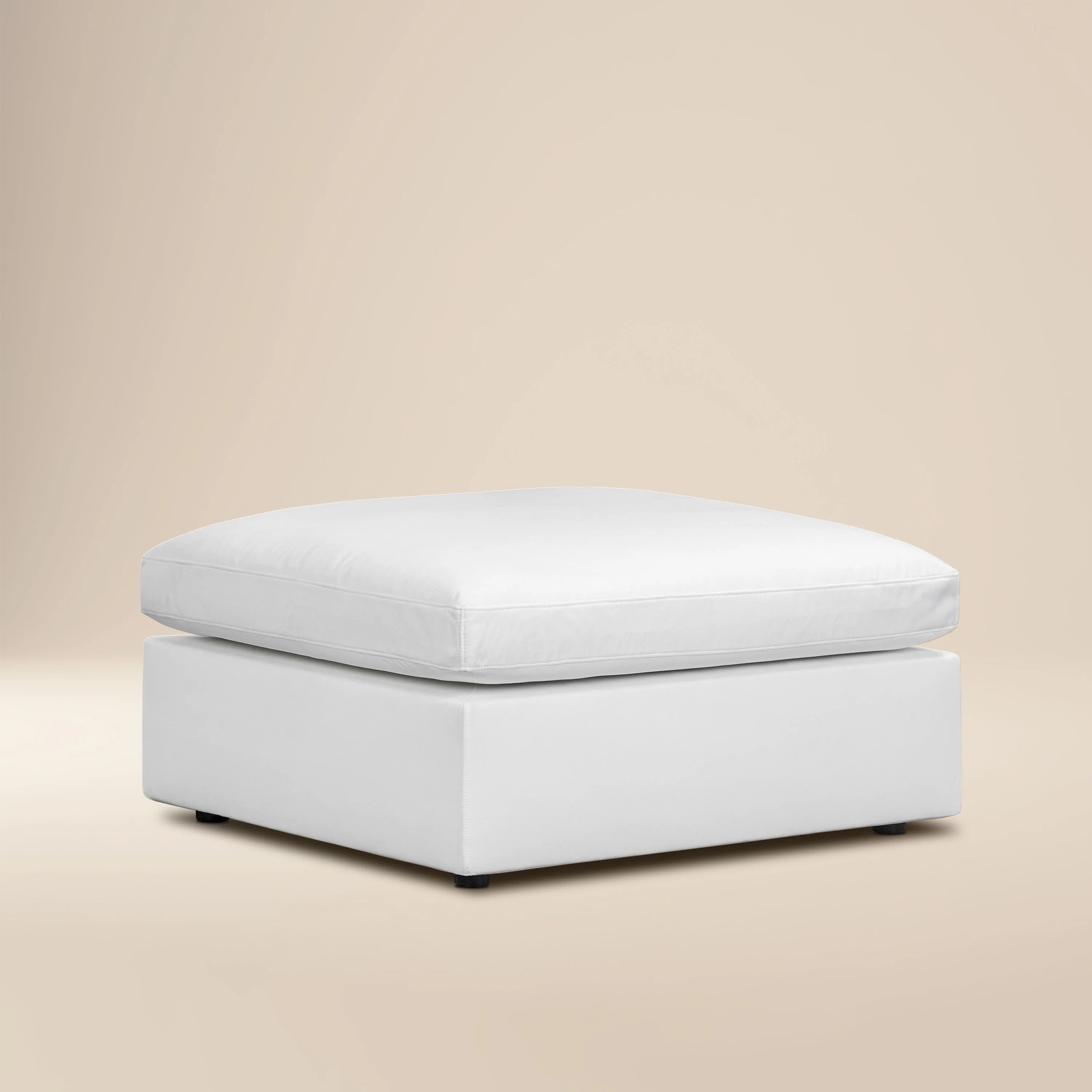 Vari Modular Ottoman | Cotton White