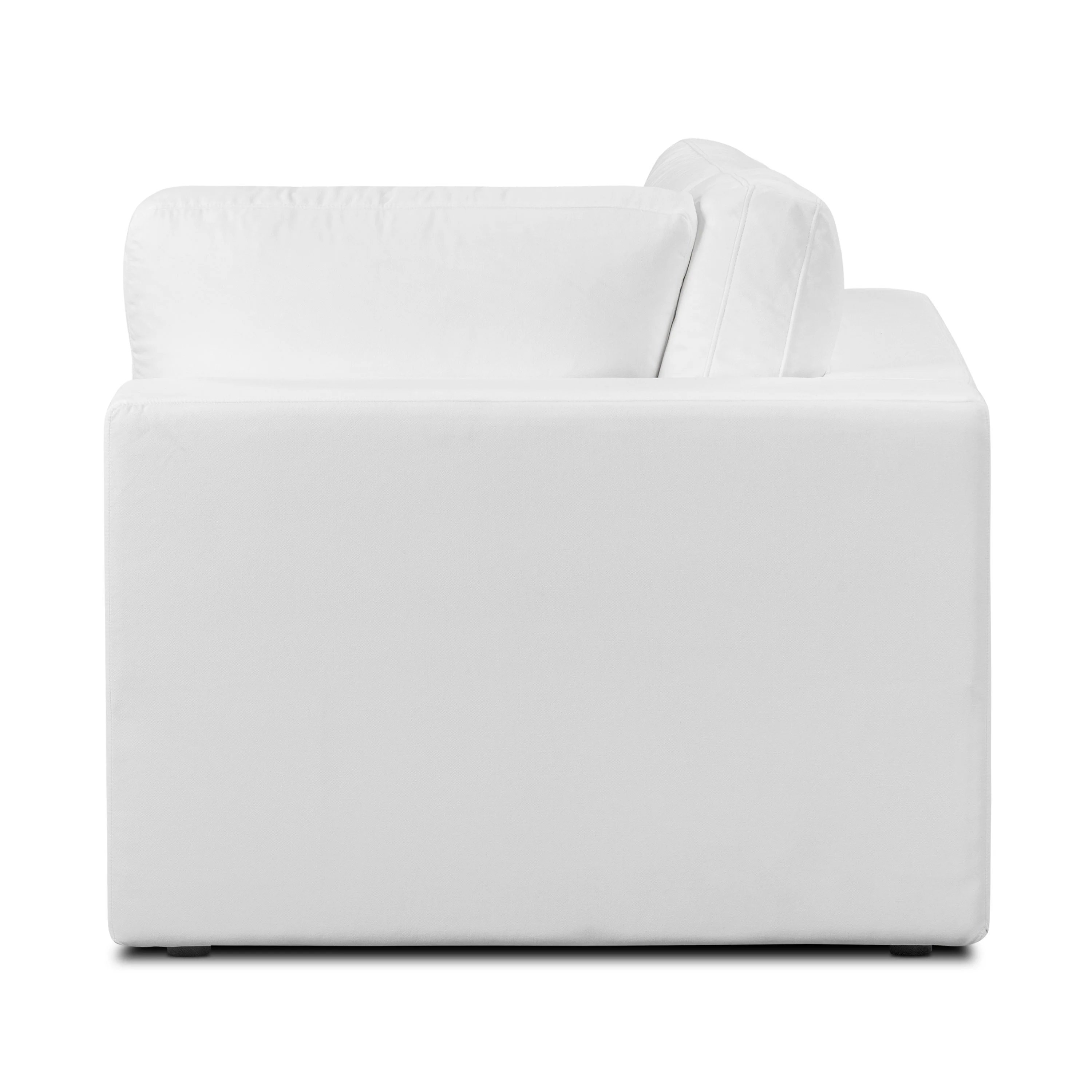 Vari Modular Right Arm Facing Corner + Arm Cushion | Cotton White - Image 10