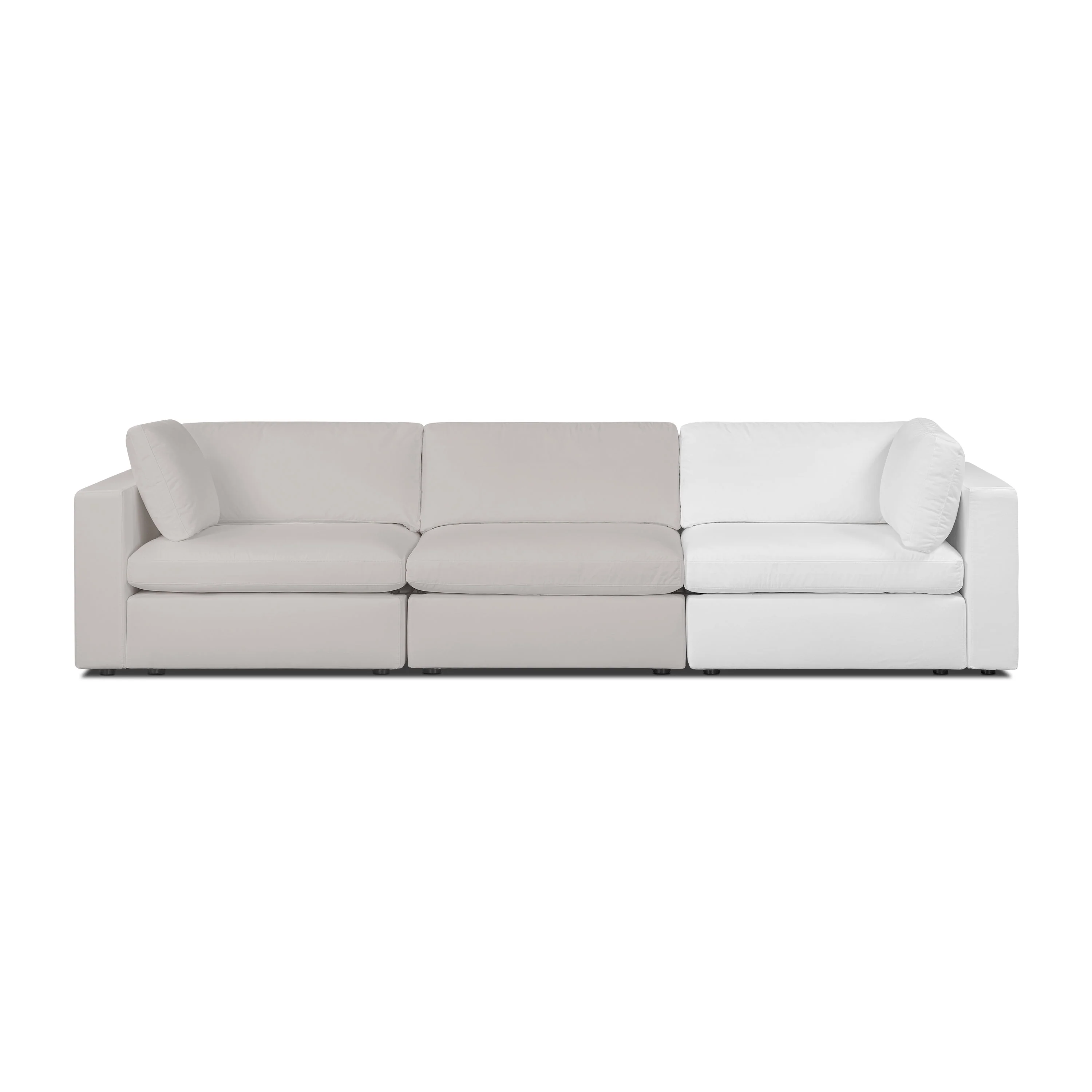 Vari Modular Right Arm Facing Corner + Arm Cushion | Cotton White - Image 8