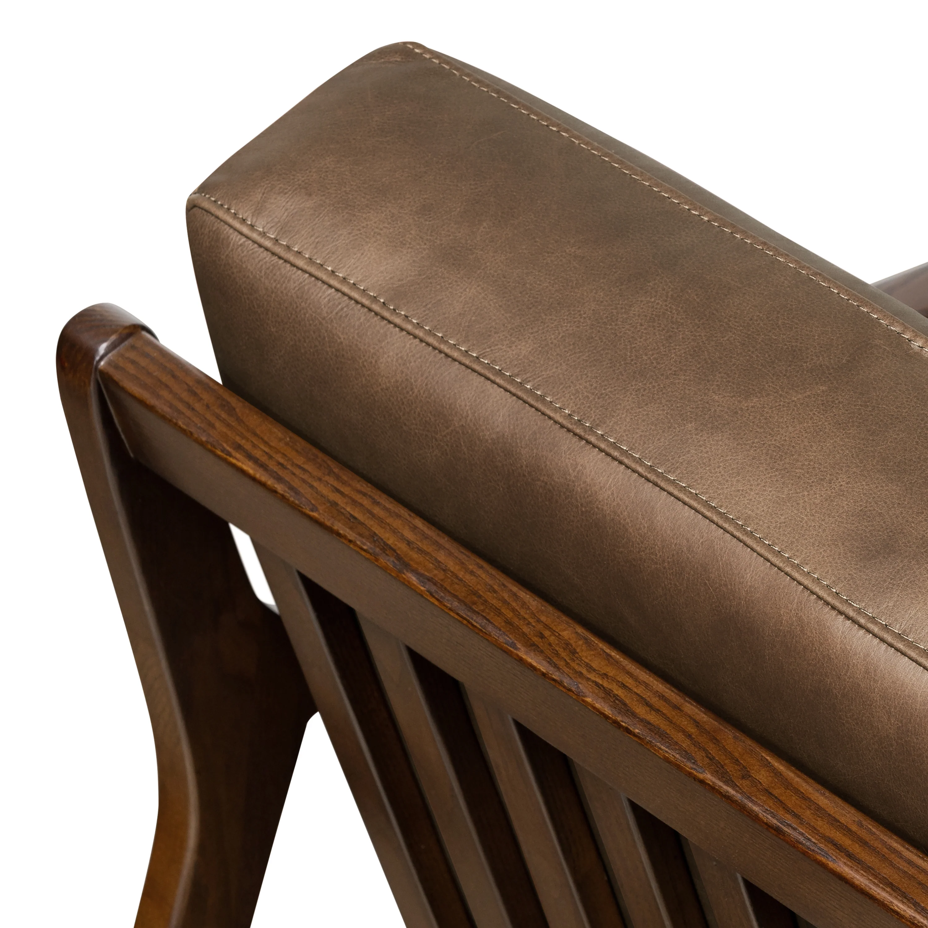 Verity Leather Lounge Chair | Cocoa Brown - Image 11