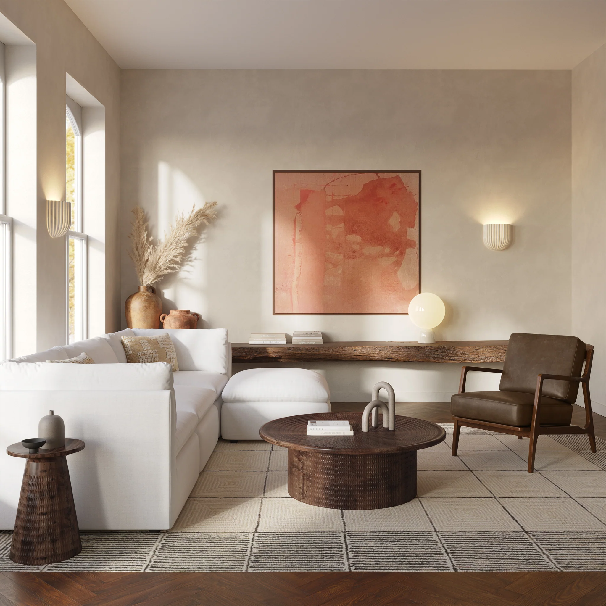 Verity Leather Lounge Chair | Cocoa Brown - Image 3