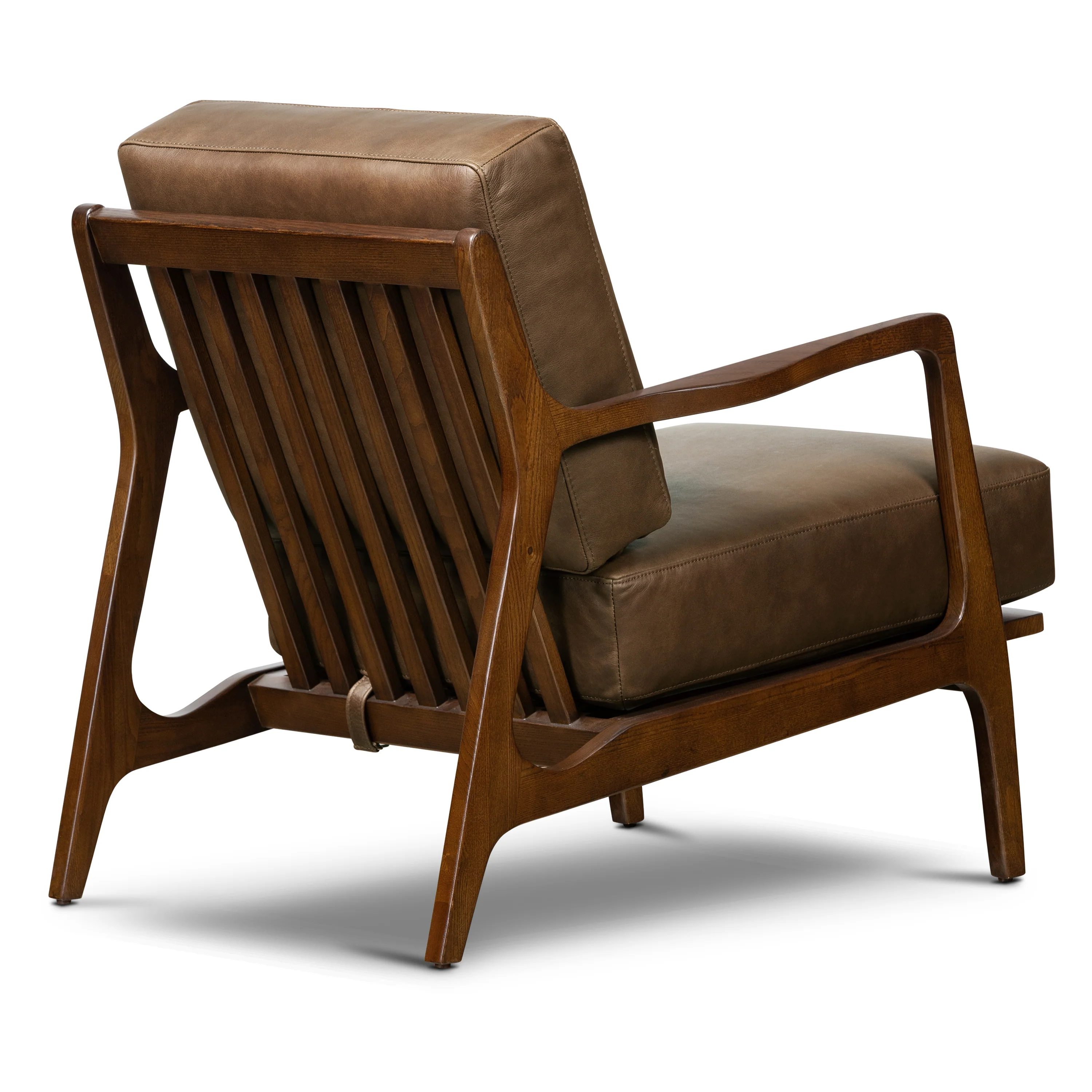 Verity Leather Lounge Chair | Cocoa Brown - Image 7