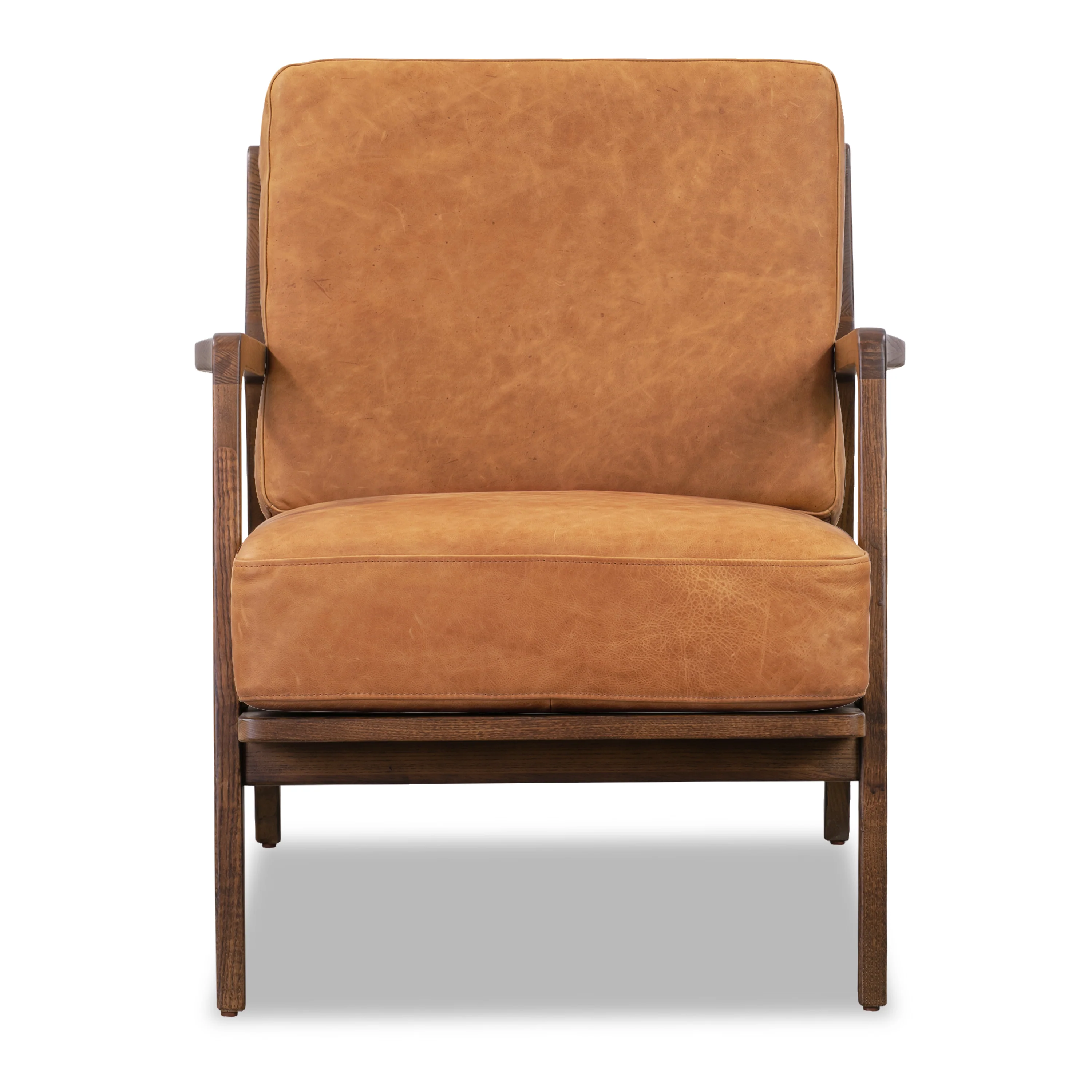 Verity Leather Lounge Chair | Cognac Tan - Image 4