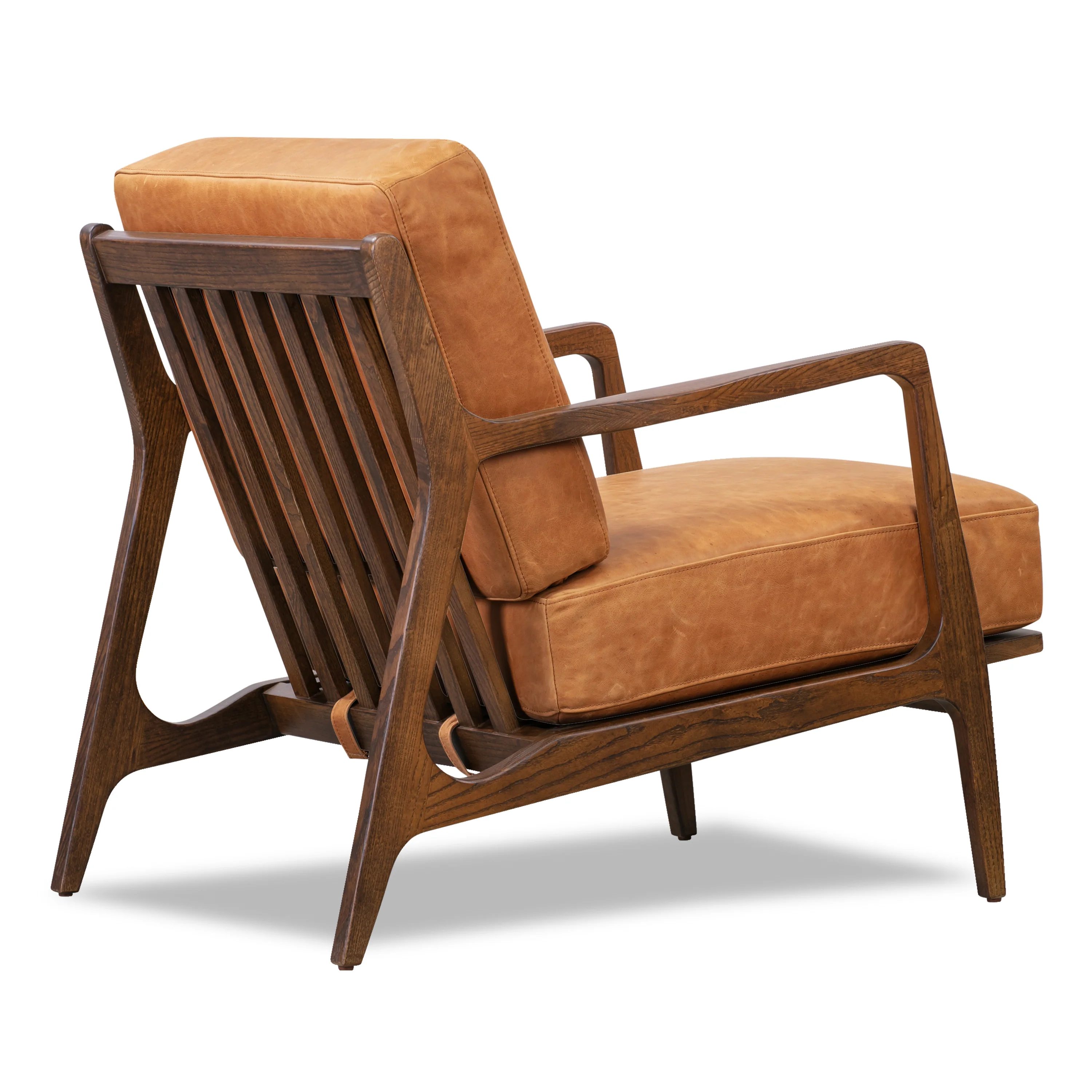 Verity Leather Lounge Chair | Cognac Tan - Image 6