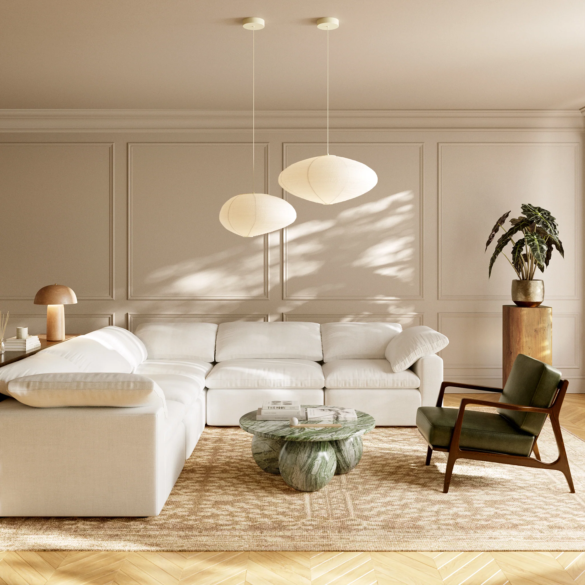 Verity Leather Lounge Chair | Olivine Green - Image 3