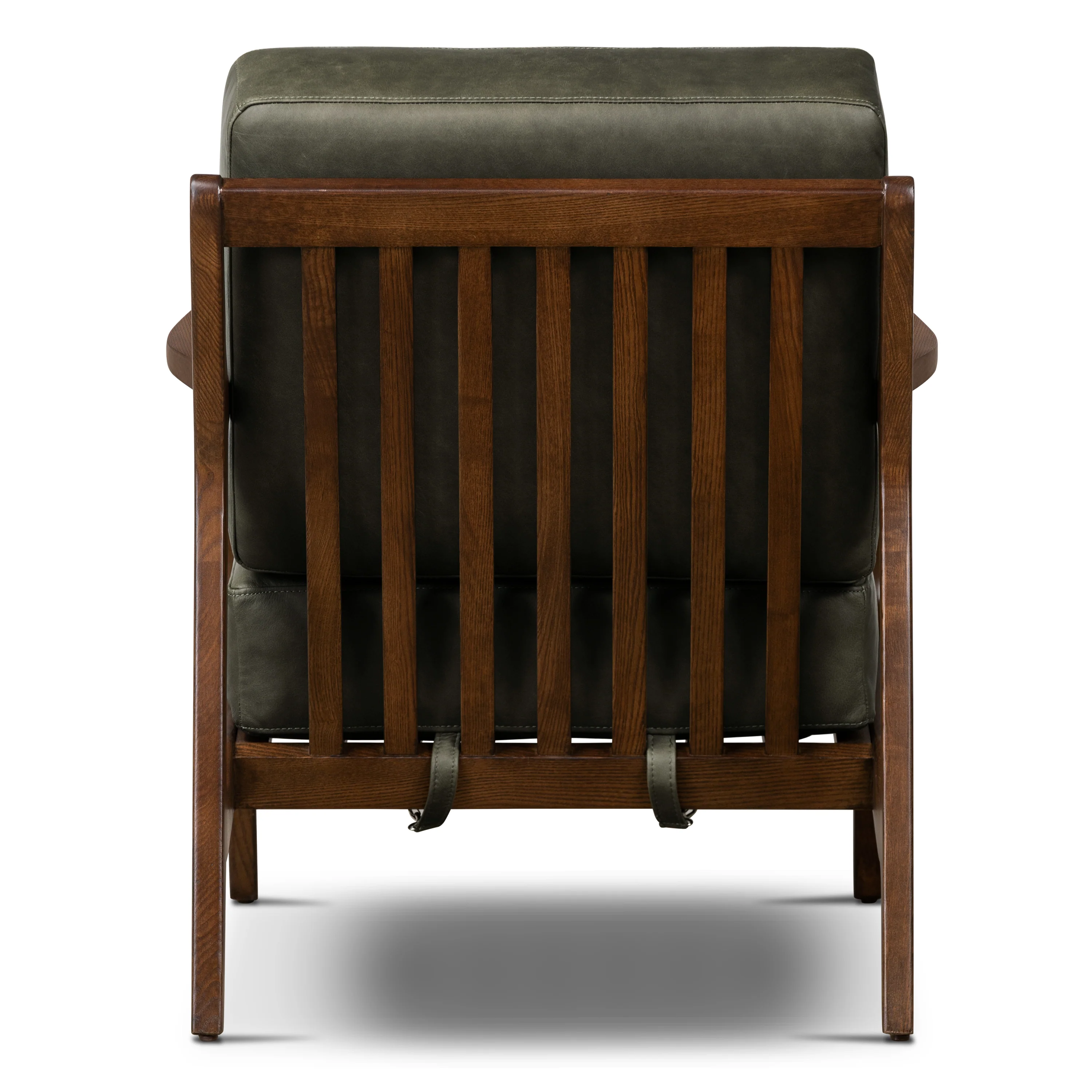 Verity Leather Lounge Chair | Olivine Green - Image 8