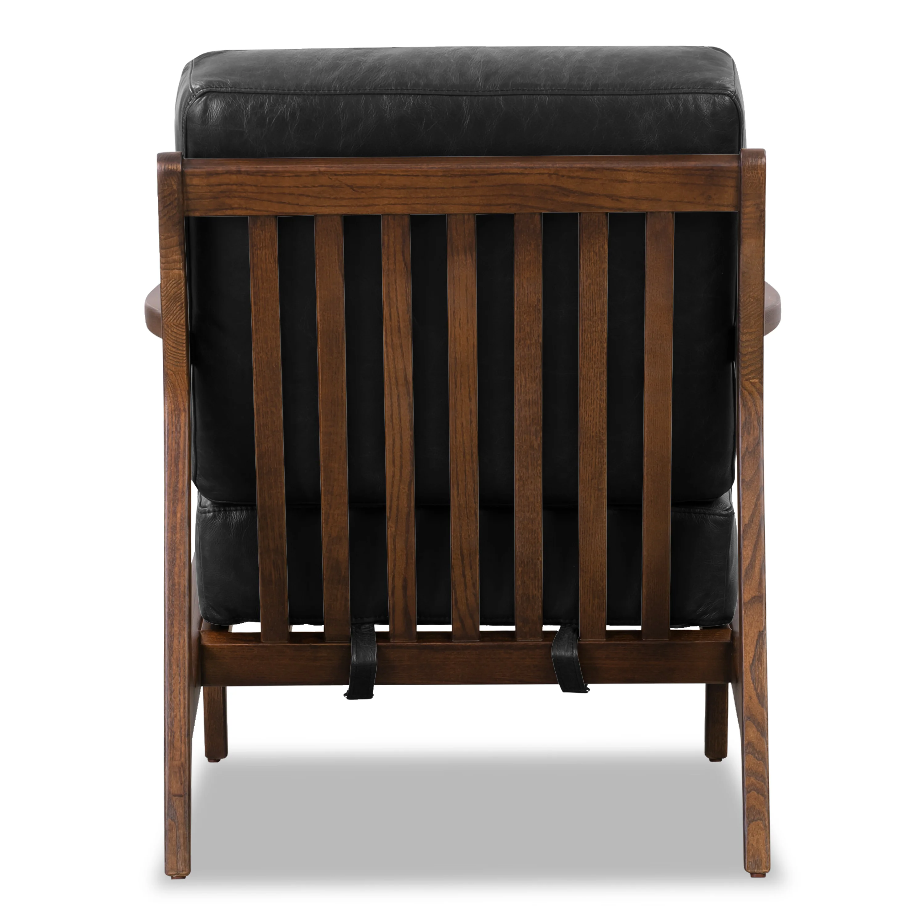 Verity Leather Lounge Chair | Onyx Black - Image 9