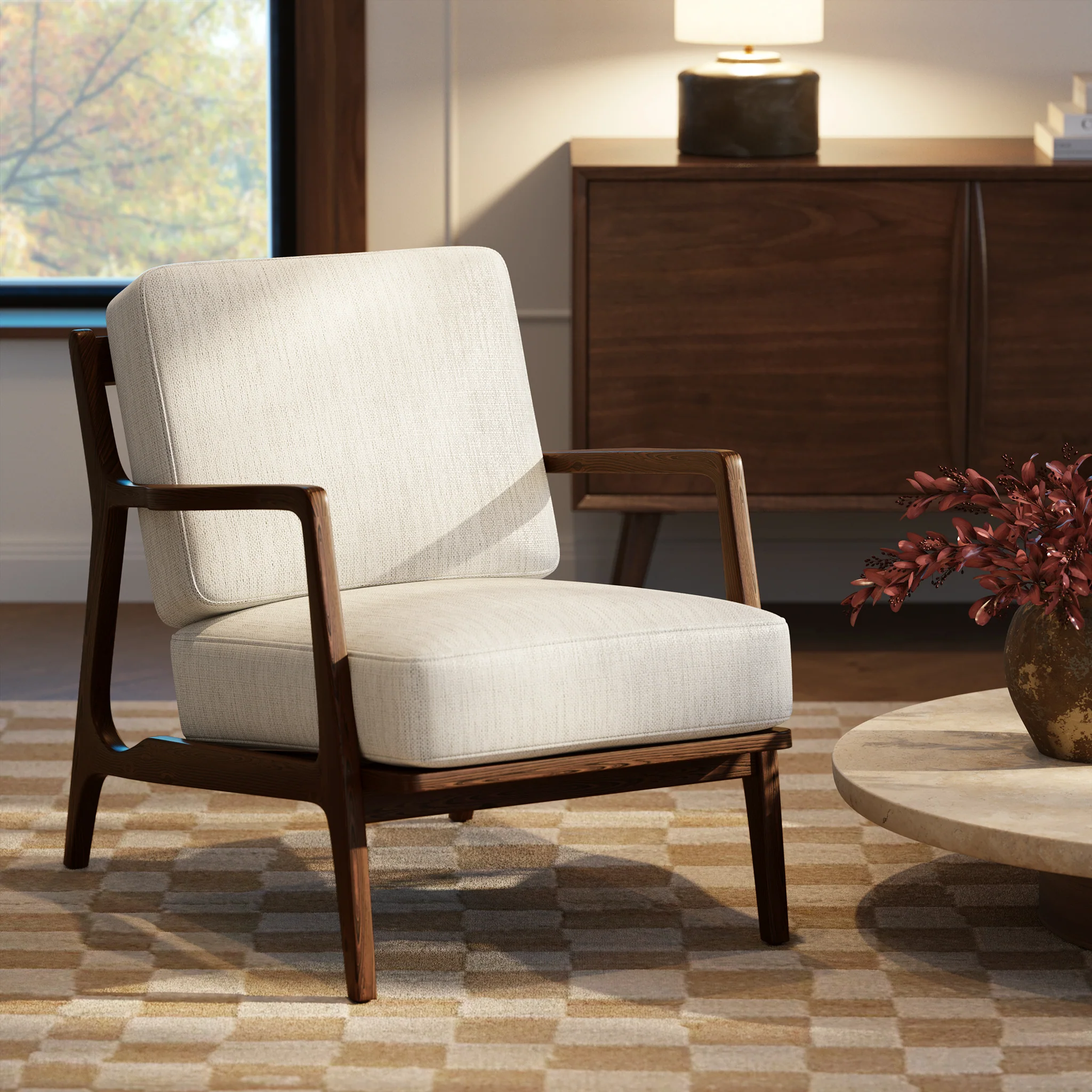 Verity Lounge Chair | Bright Ash - Image 2
