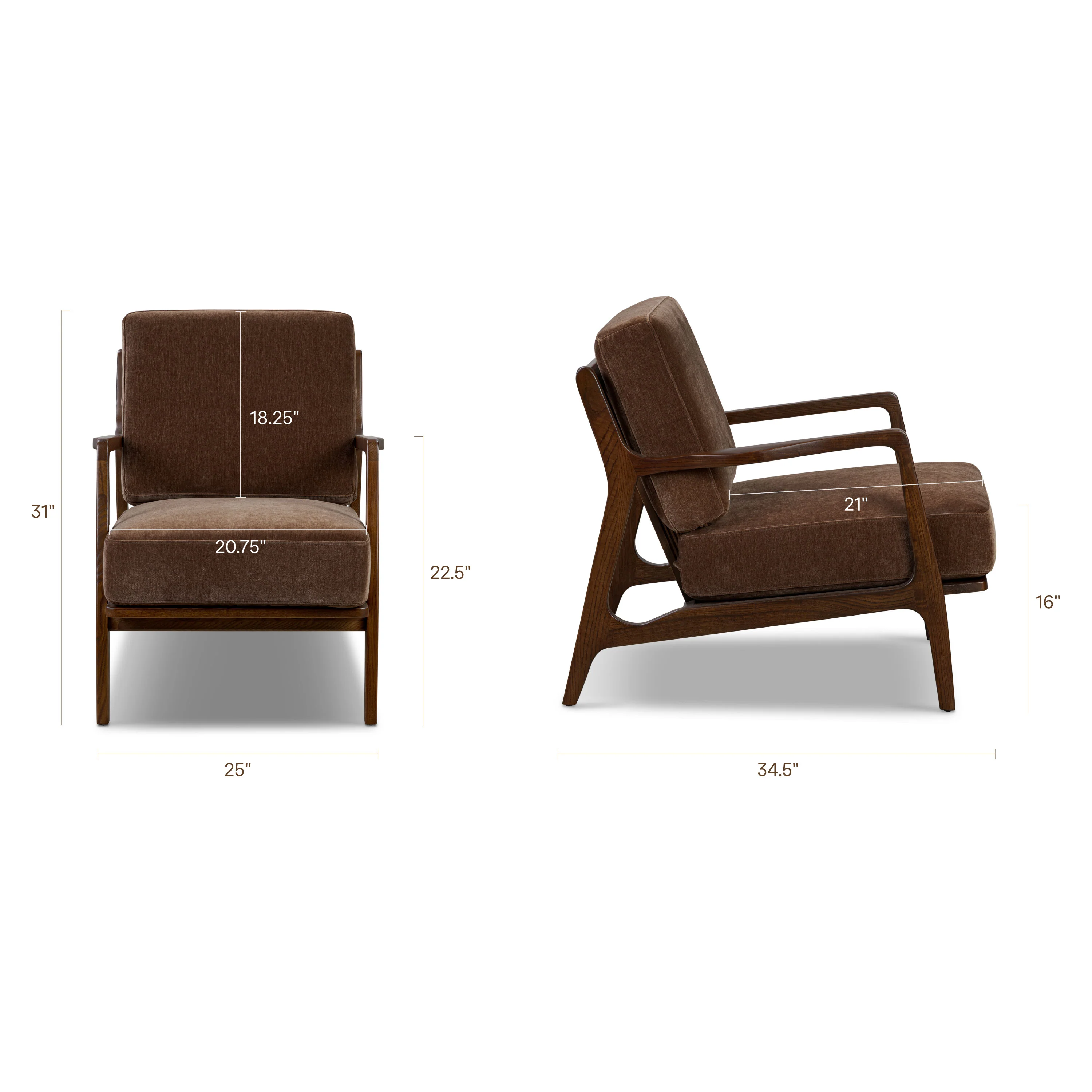 Verity Lounge Chair | Bronzer Brown - Image 14