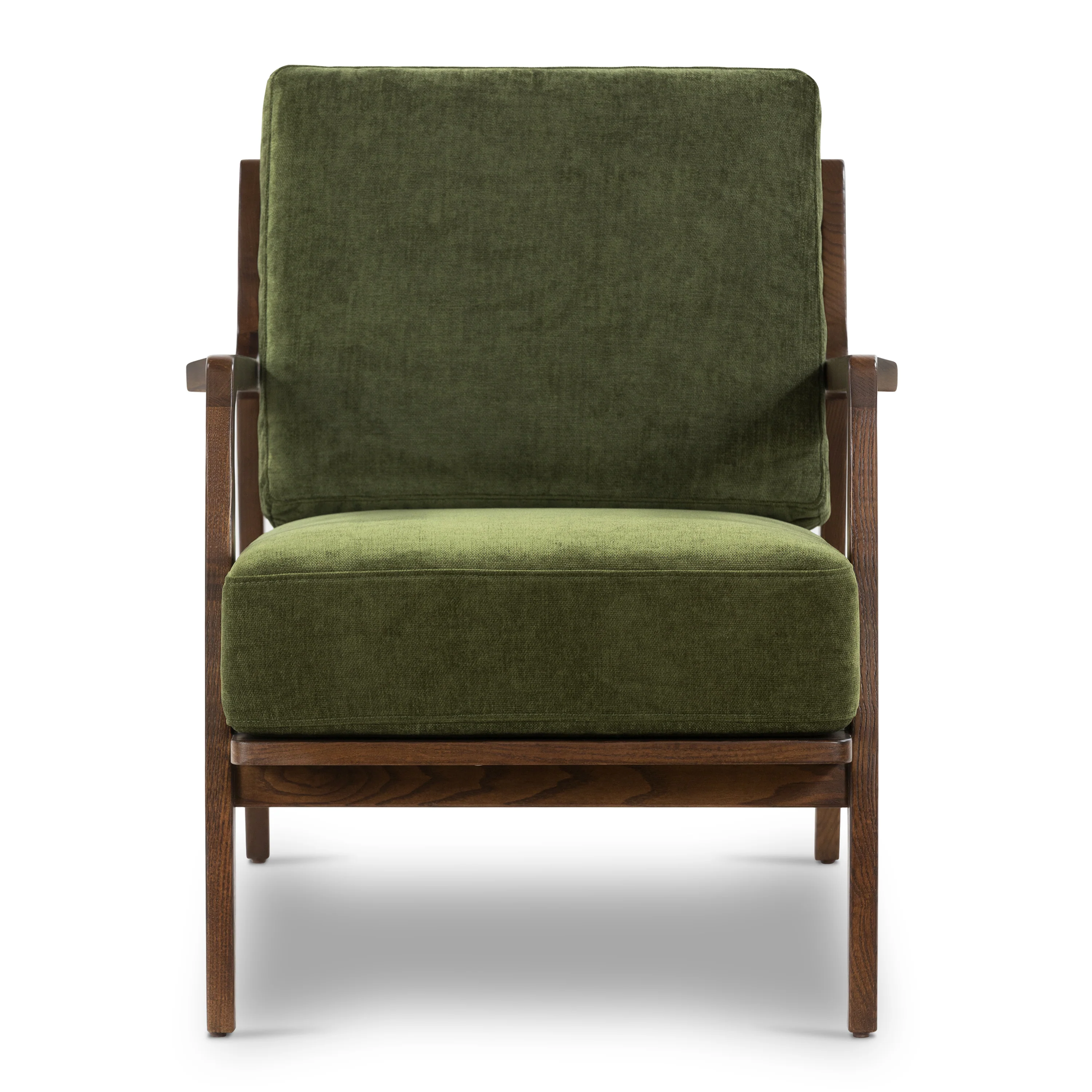 Verity Lounge Chair | Distressed Green Velvet - Image 3