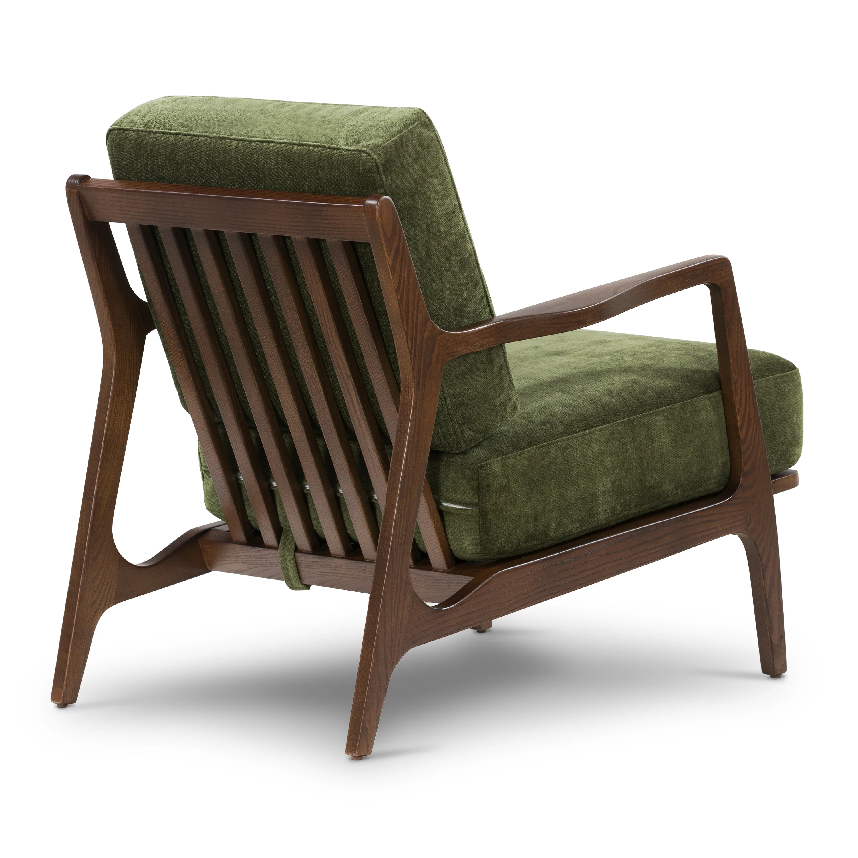 Verity Lounge Chair | Distressed Green Velvet - Image 5