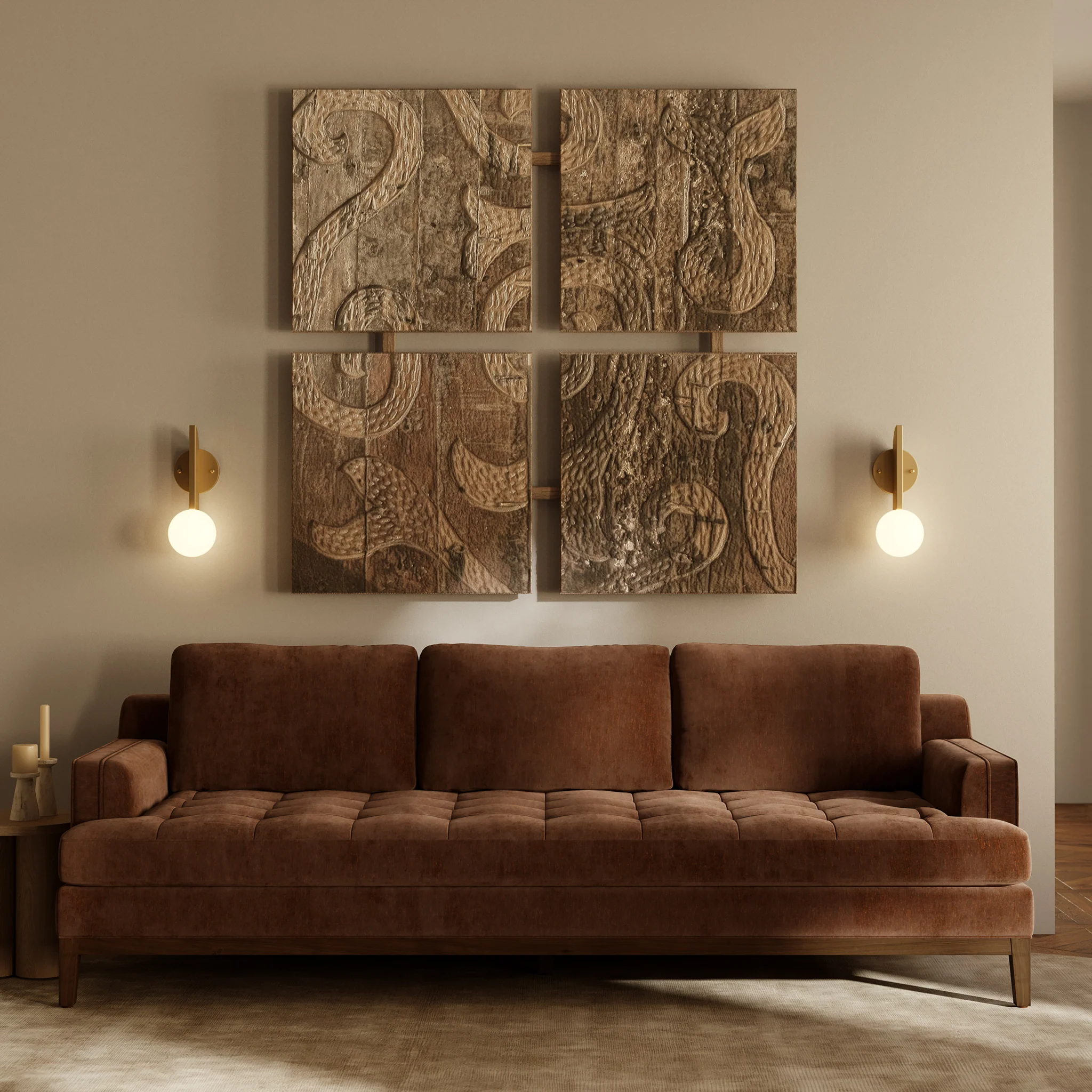 Vernon 99" Sofa | Bronzer Brown - Image 2