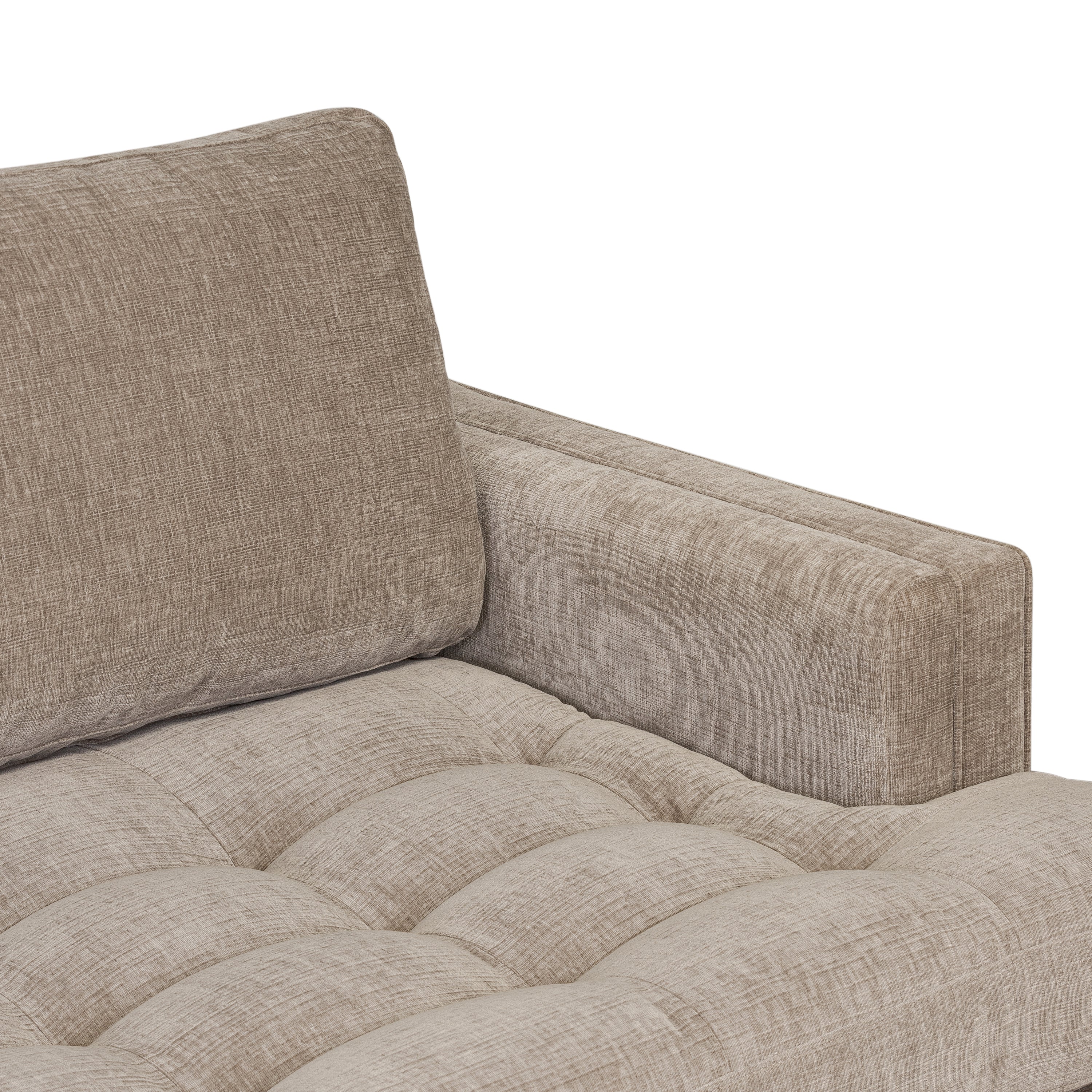 Vernon 99" Sofa | Taupe Brown - Image 10