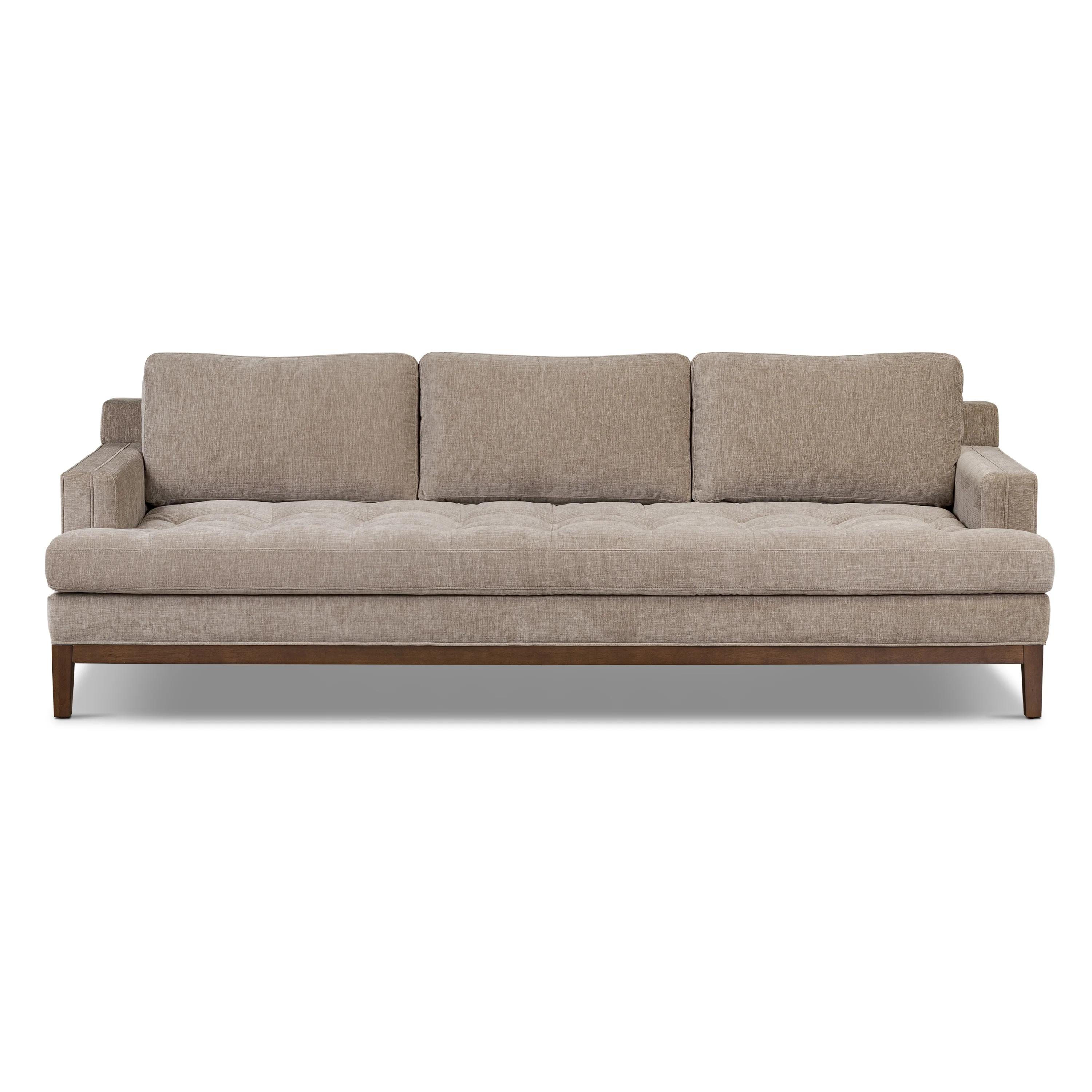 Vernon 99" Sofa | Taupe Brown - Image 4