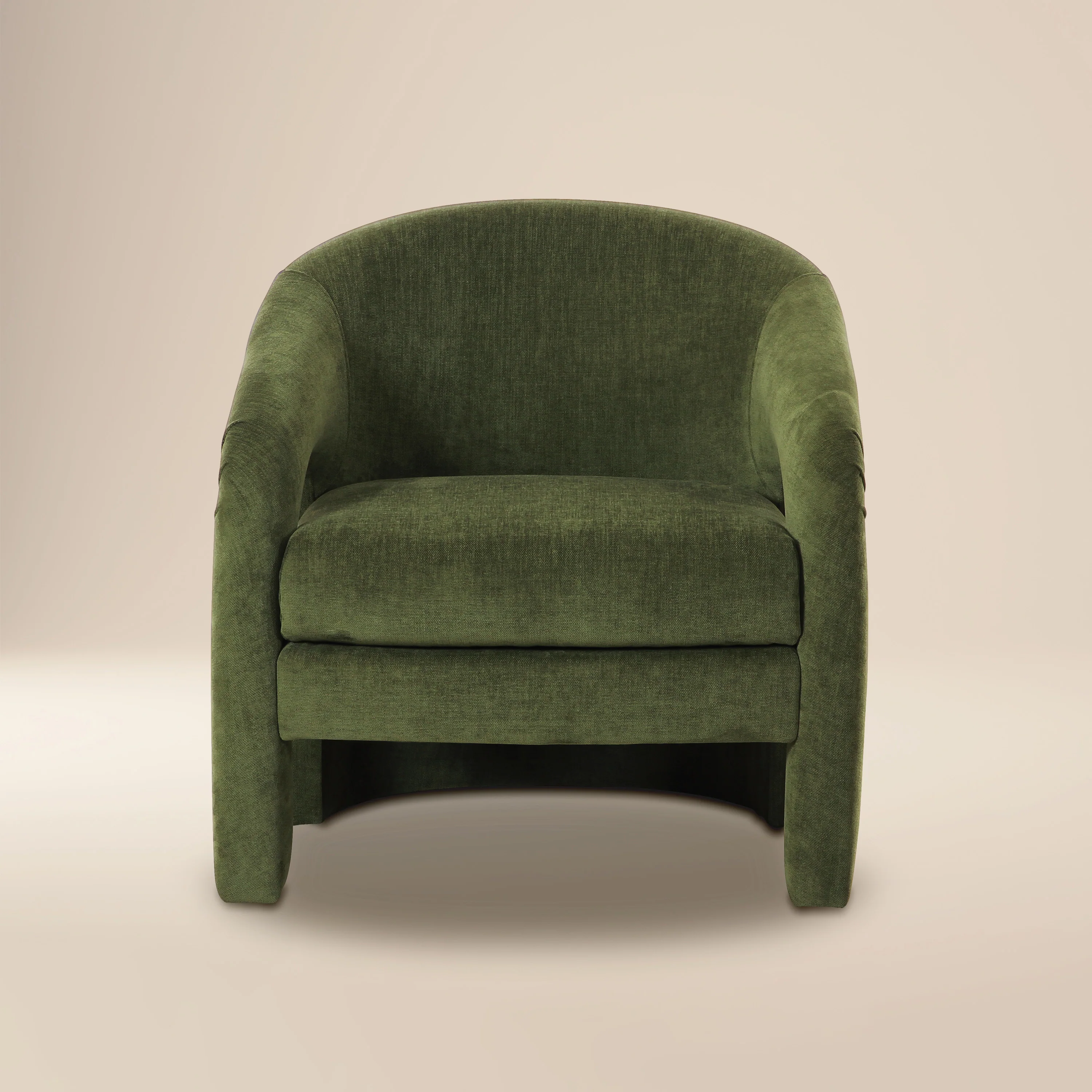 Verona Lounge Chair | Distressed Green Velvet