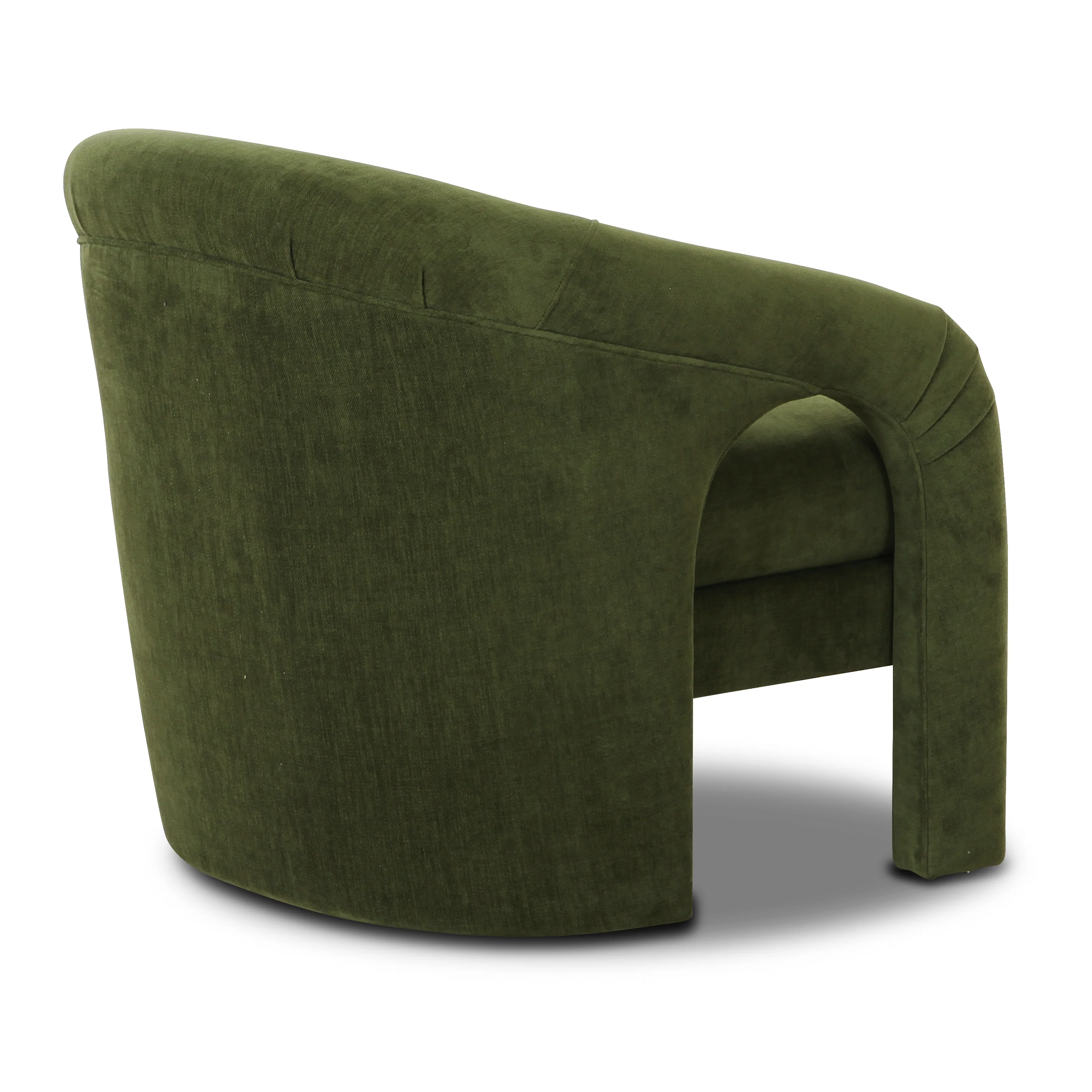 Verona Lounge Chair | Distressed Green Velvet - Image 5