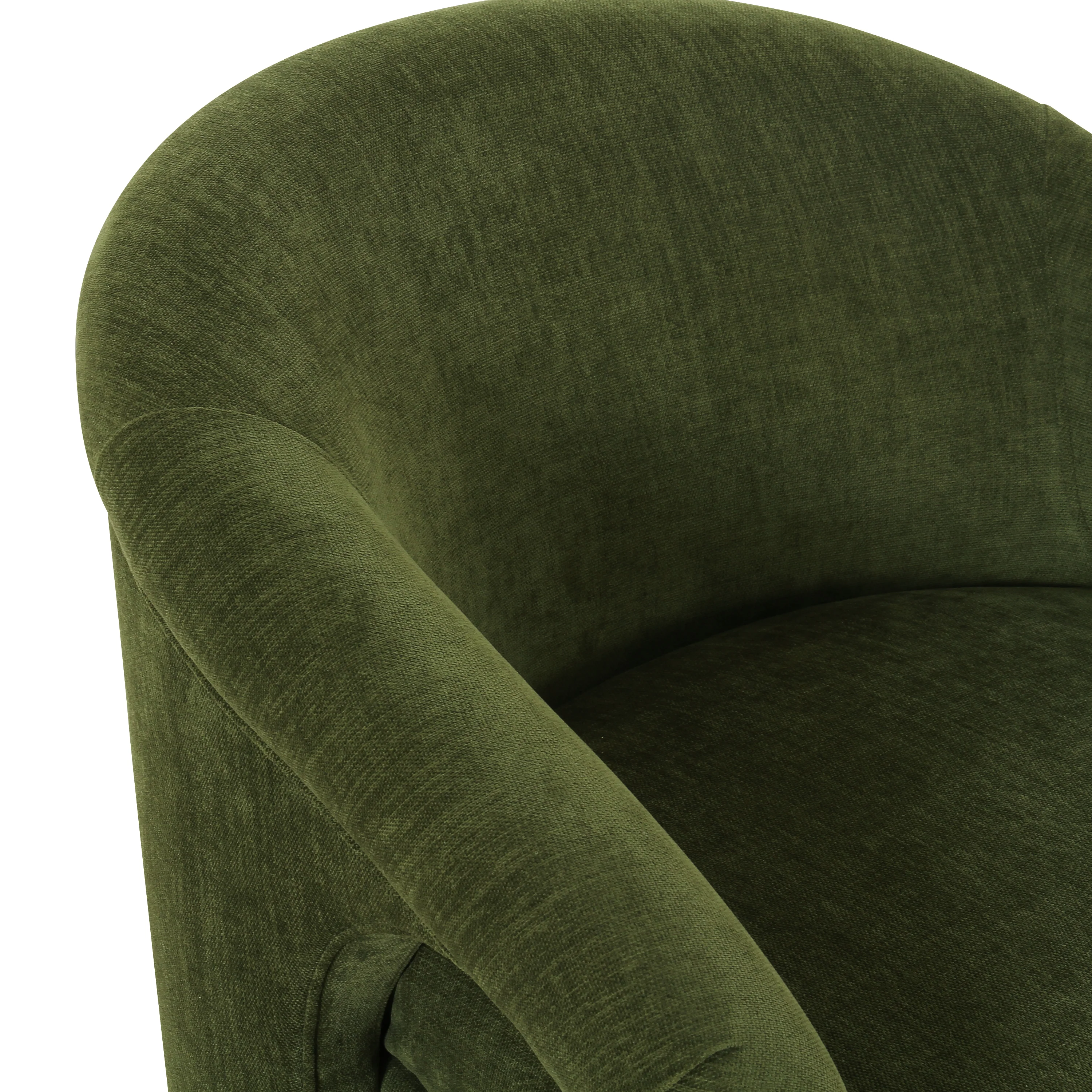 Verona Lounge Chair | Distressed Green Velvet - Image 8