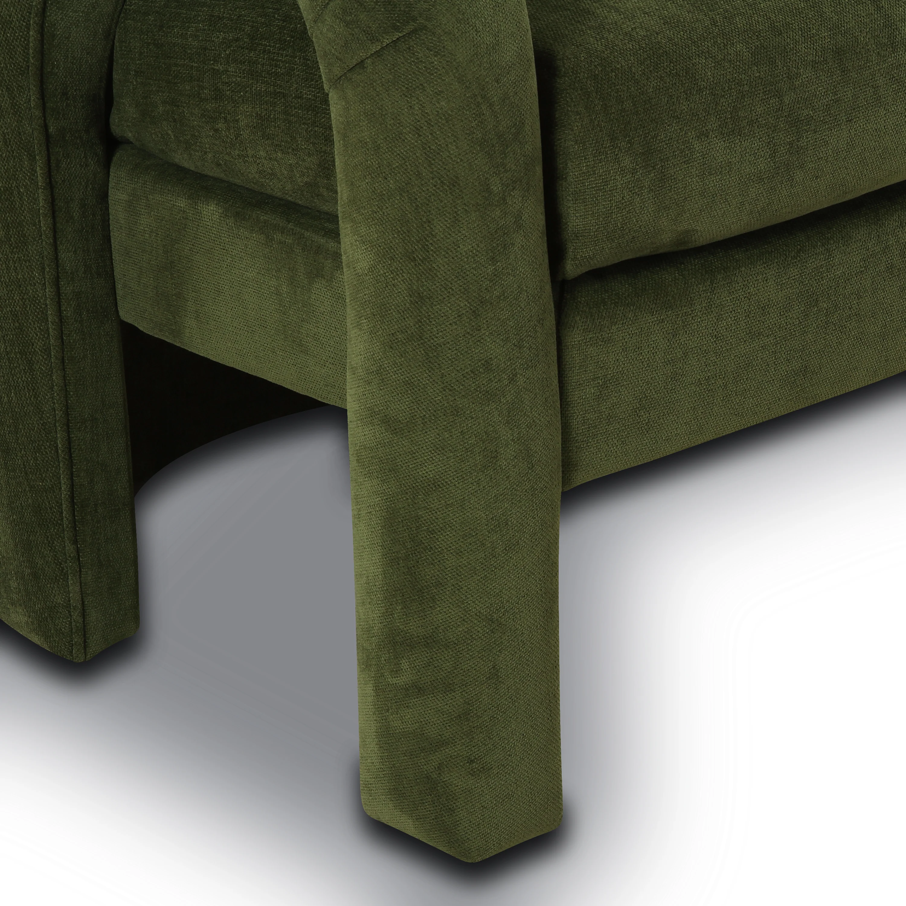 Verona Lounge Chair | Distressed Green Velvet - Image 9