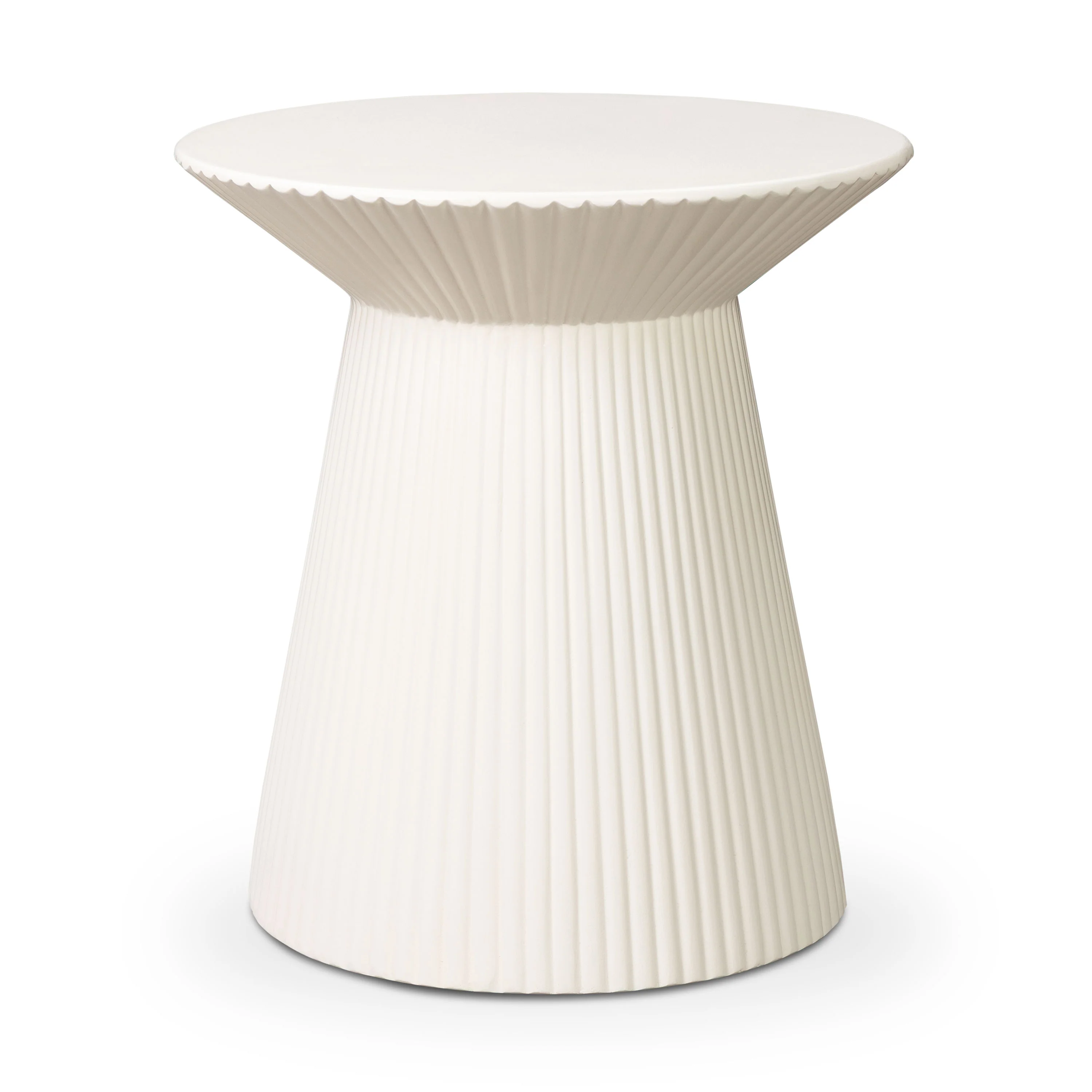 Vetra 17.5" Side Table | Almond White - Image 2
