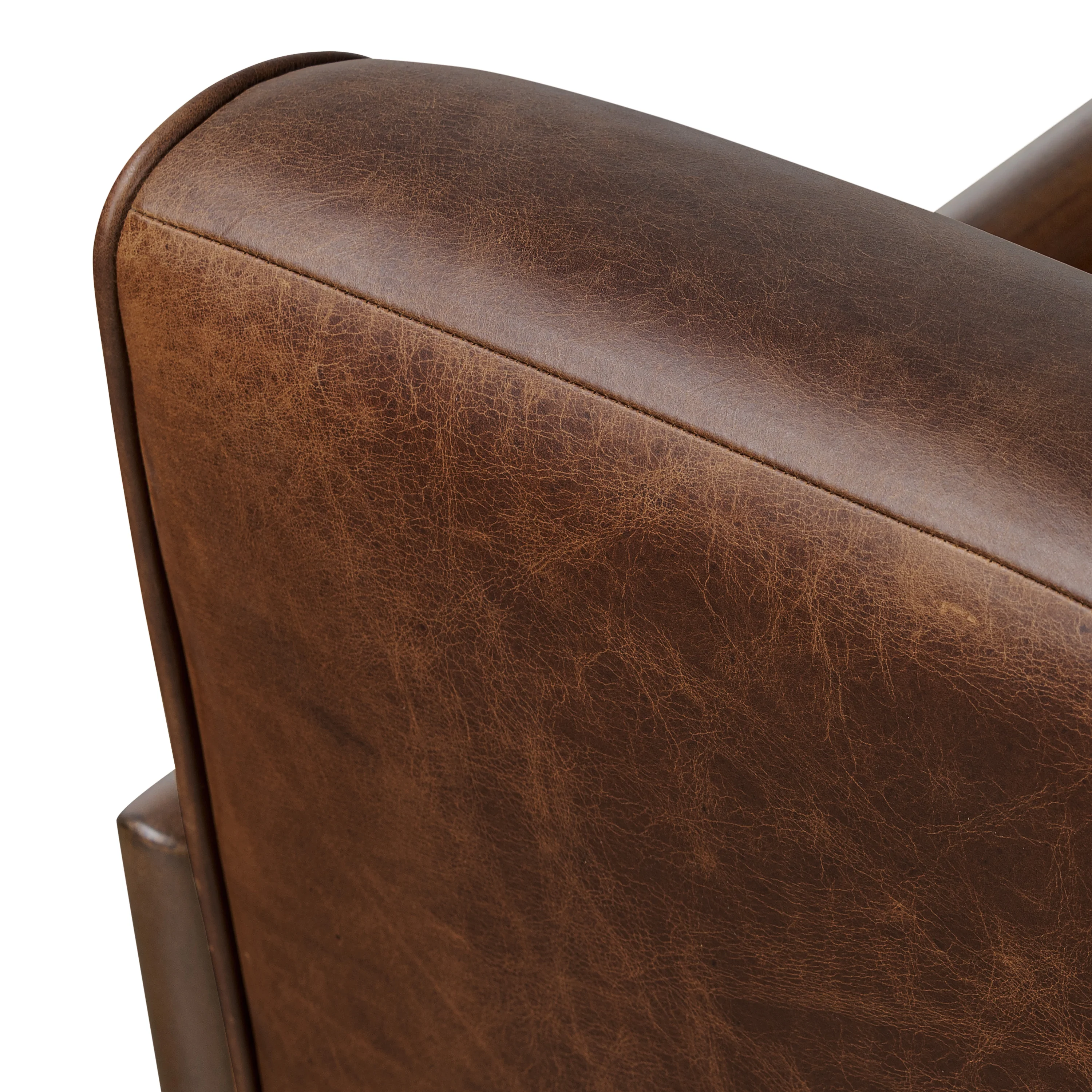 Viborg Leather Lounge Chair | Chocolate Brown - Image 11