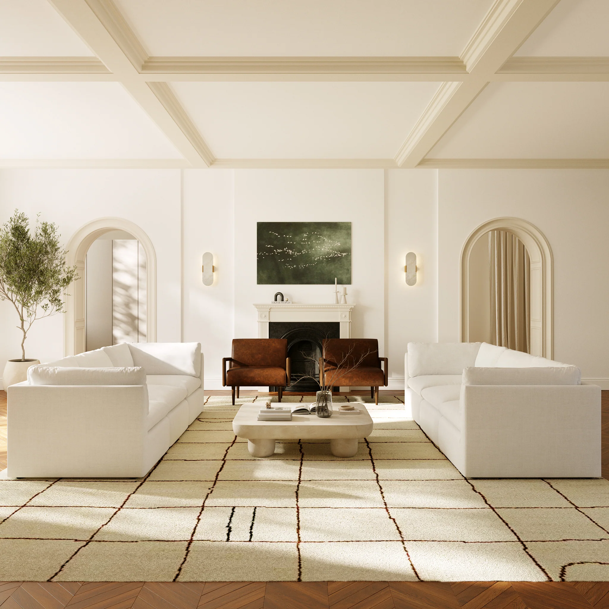 Viborg Leather Lounge Chair | Chocolate Brown - Image 3