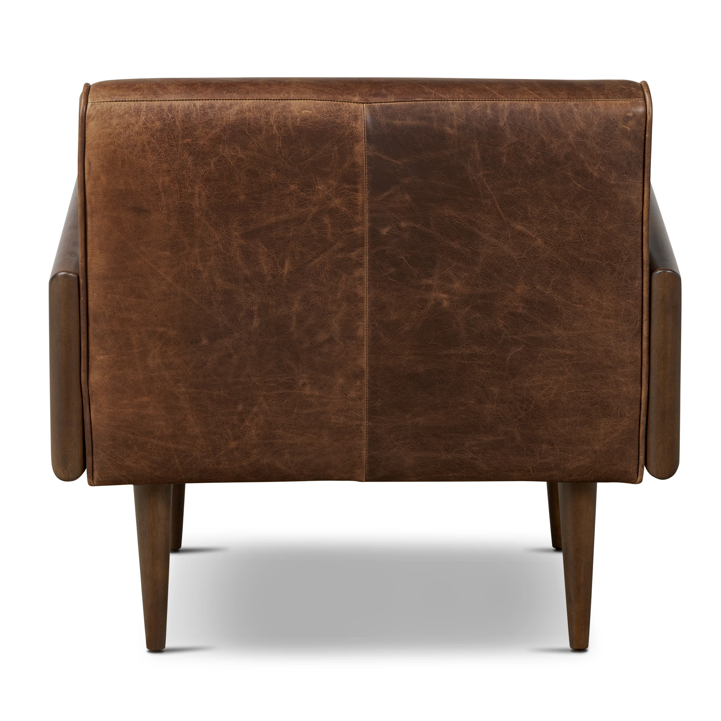 Viborg Leather Lounge Chair | Chocolate Brown - Image 8