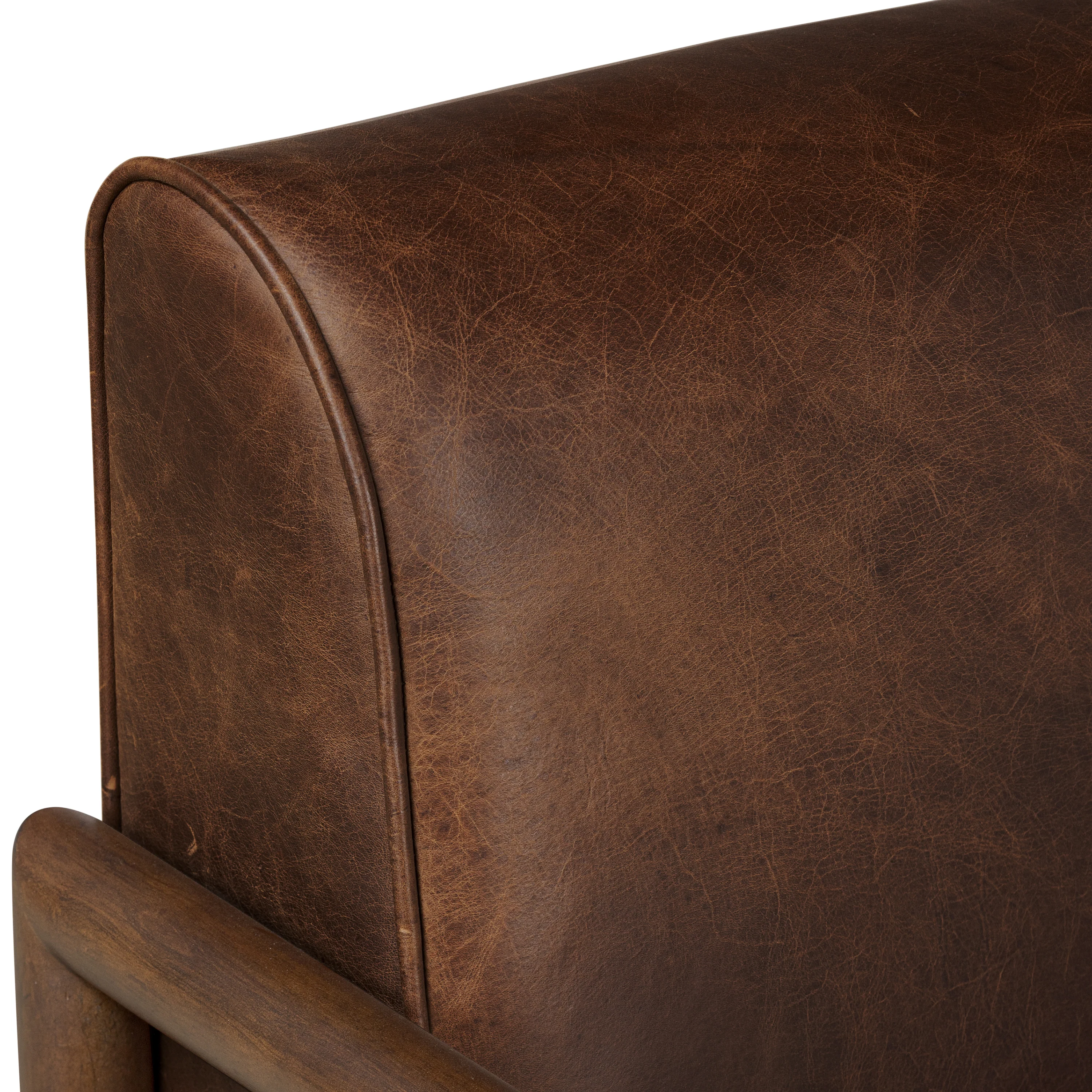 Viborg Leather Lounge Chair | Chocolate Brown - Image 9