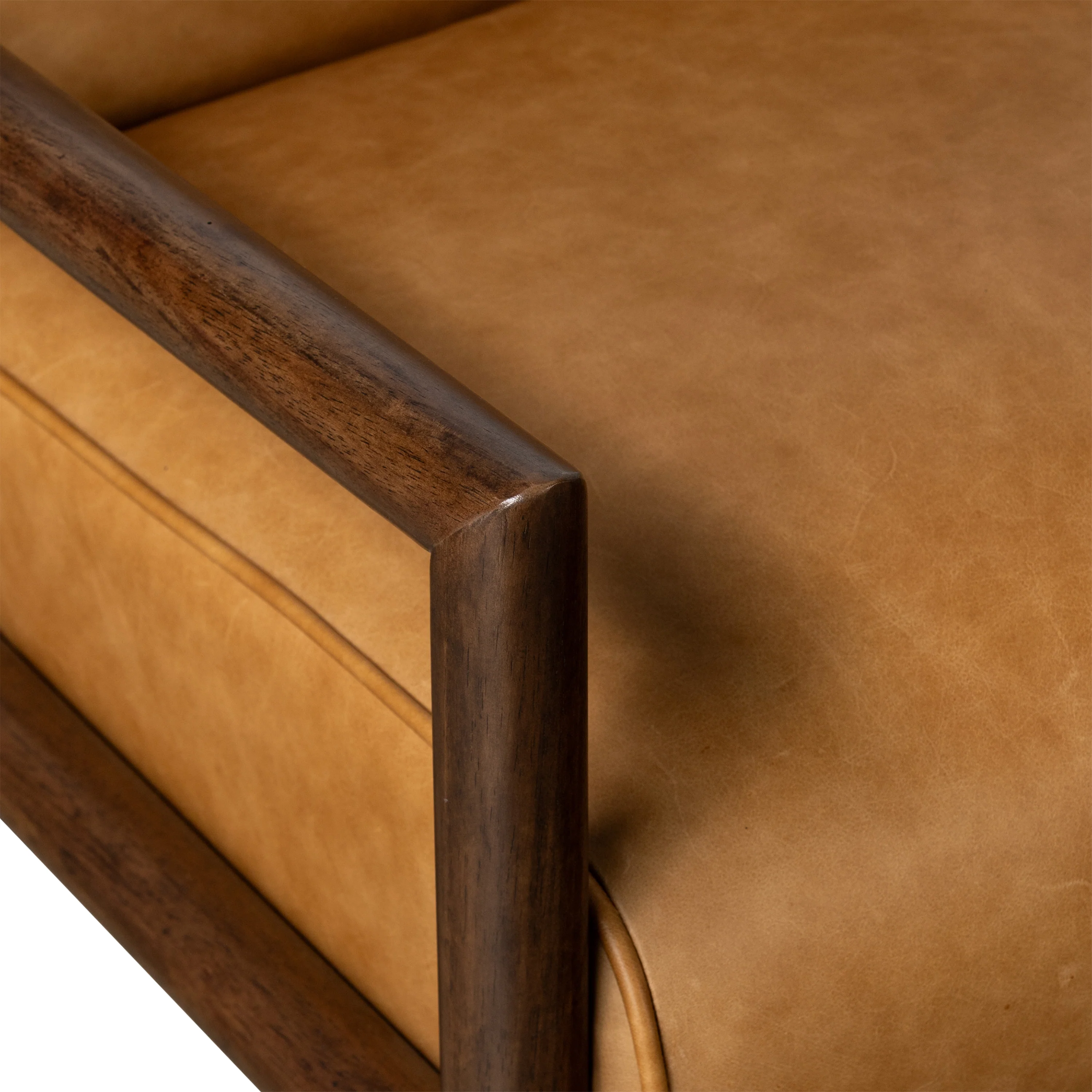 Viborg Leather Lounge Chair | Cognac Tan - Image 10