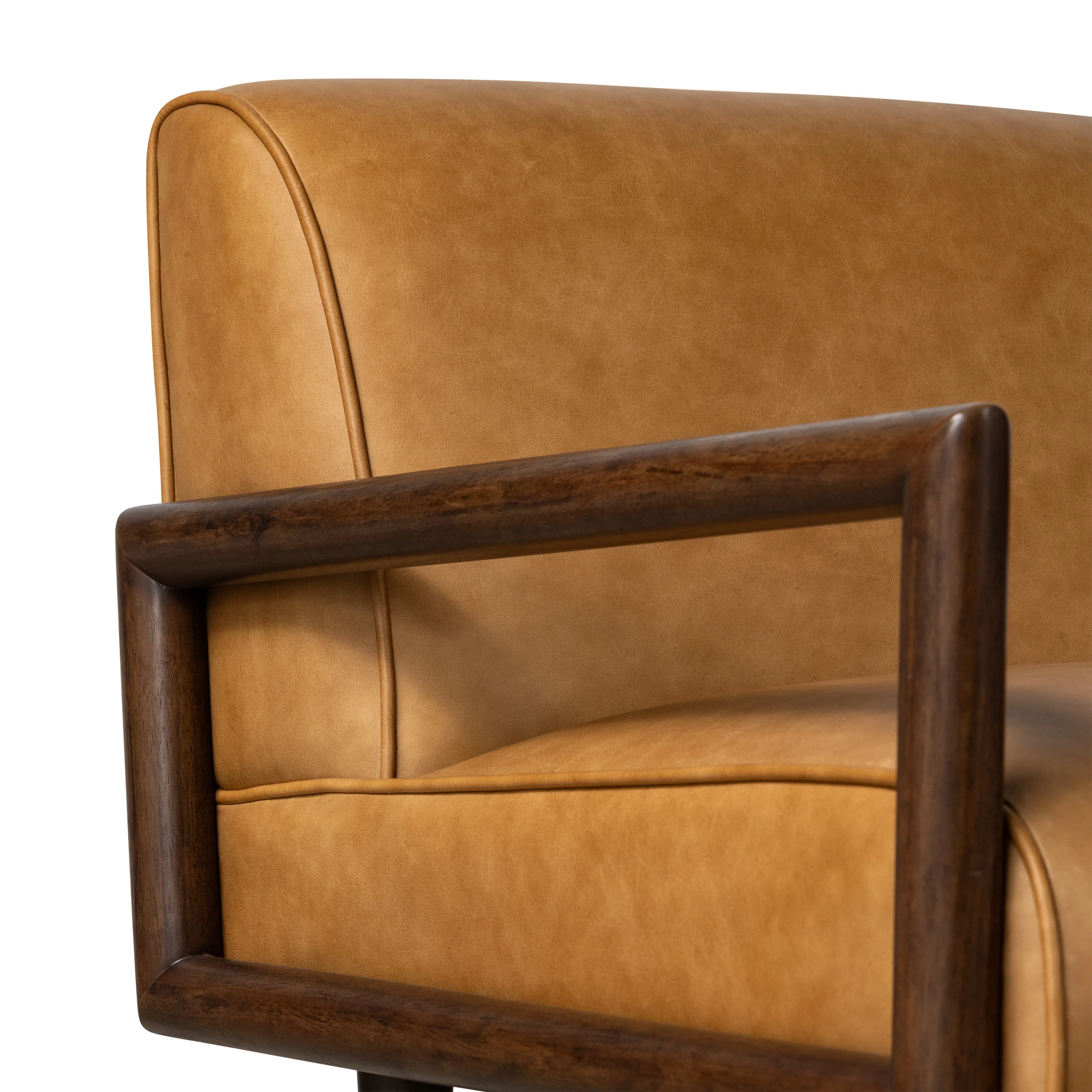 Viborg Leather Lounge Chair | Cognac Tan - Image 11