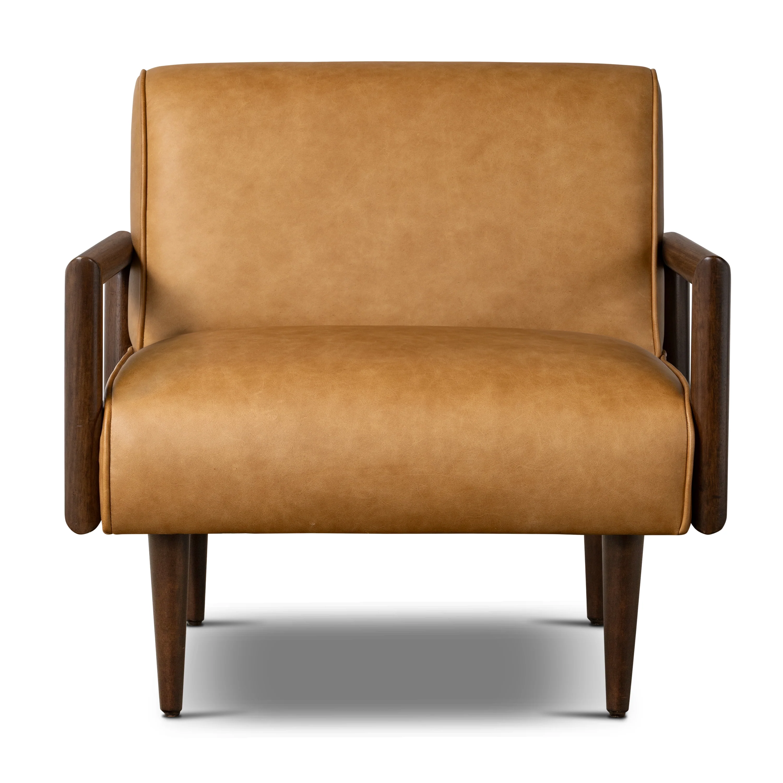 Viborg Leather Lounge Chair | Cognac Tan - Image 4