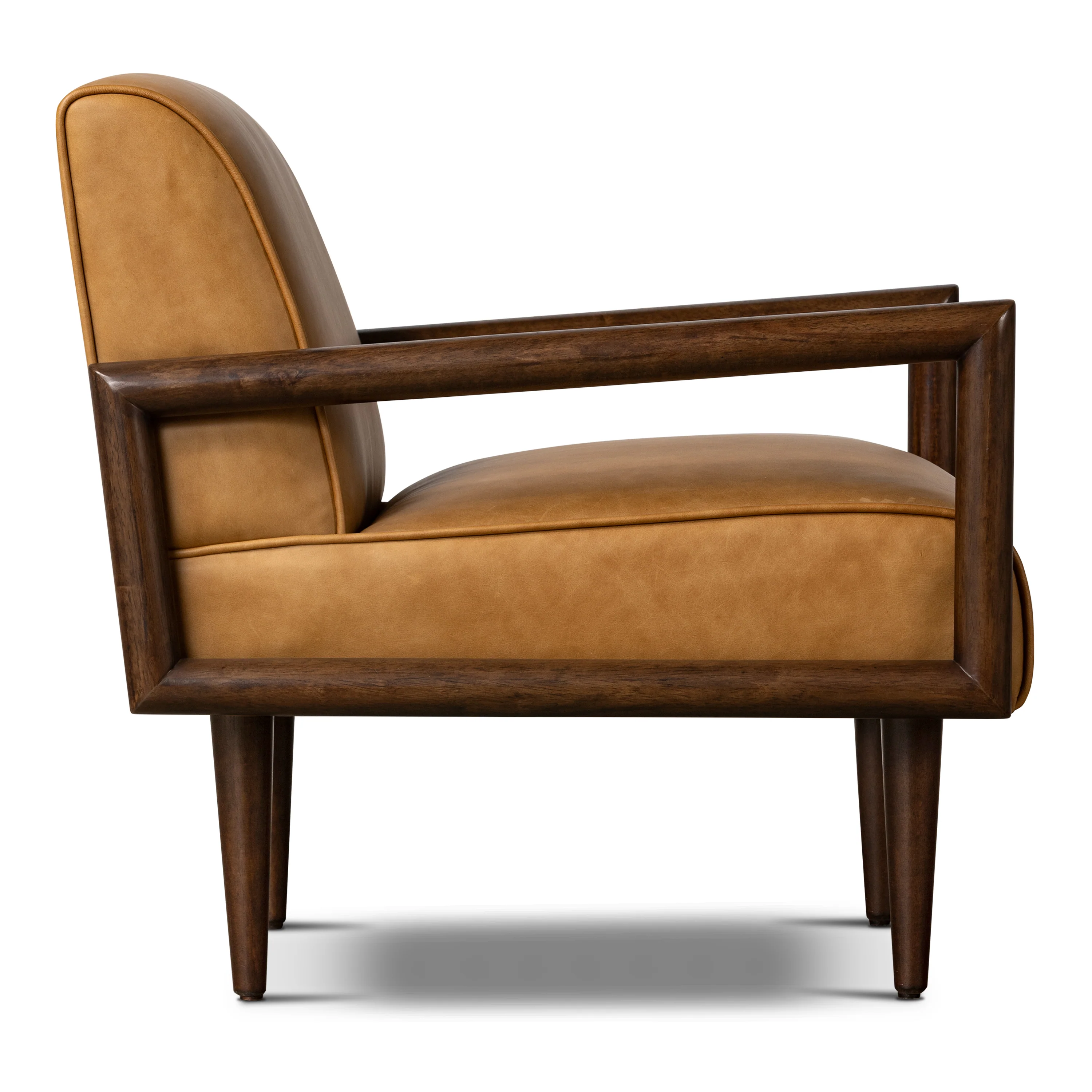 Viborg Leather Lounge Chair | Cognac Tan - Image 6