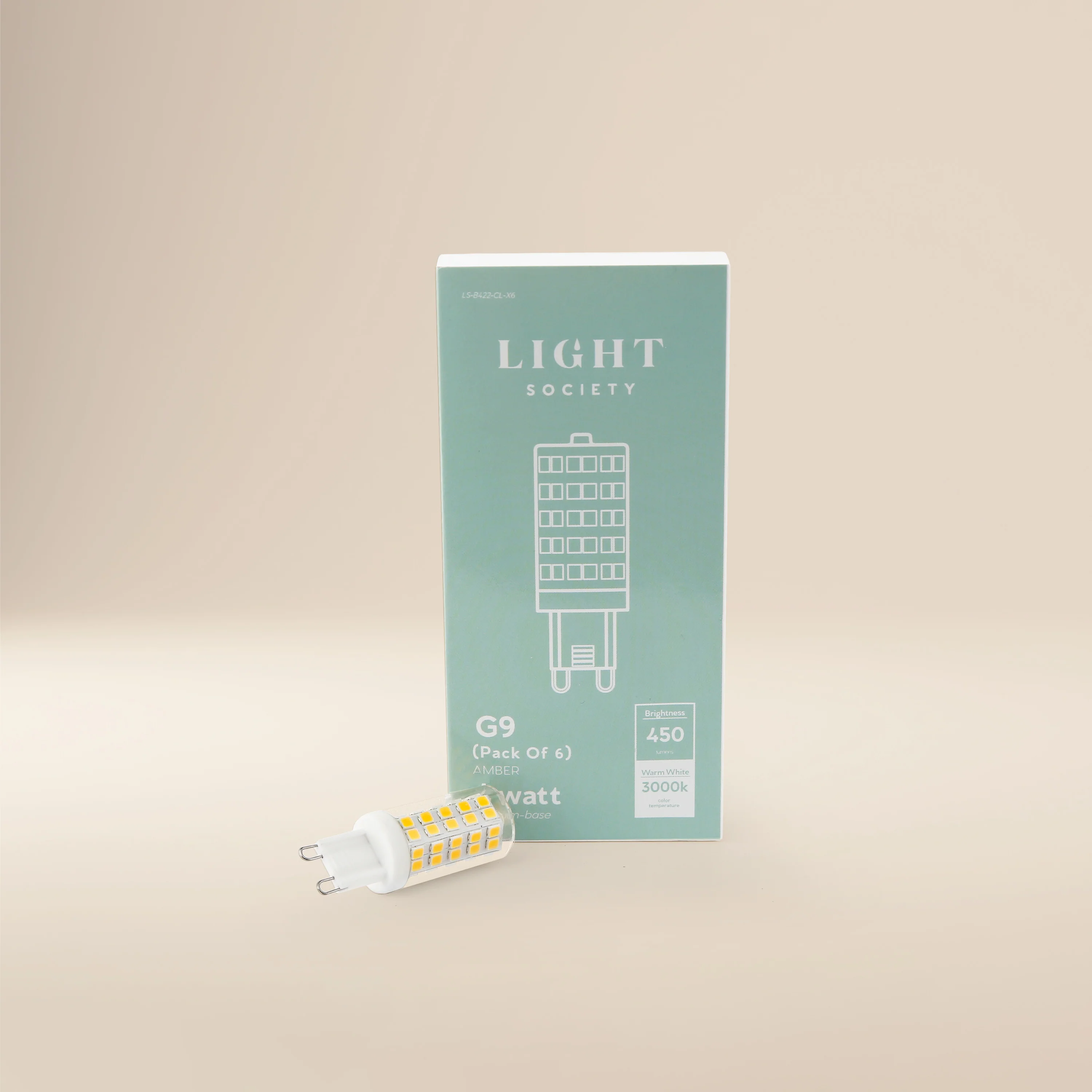 Vita G9 40 Watt Equivalent 4 Watt LED Bulb | Clear | Set of 6 - Image 3