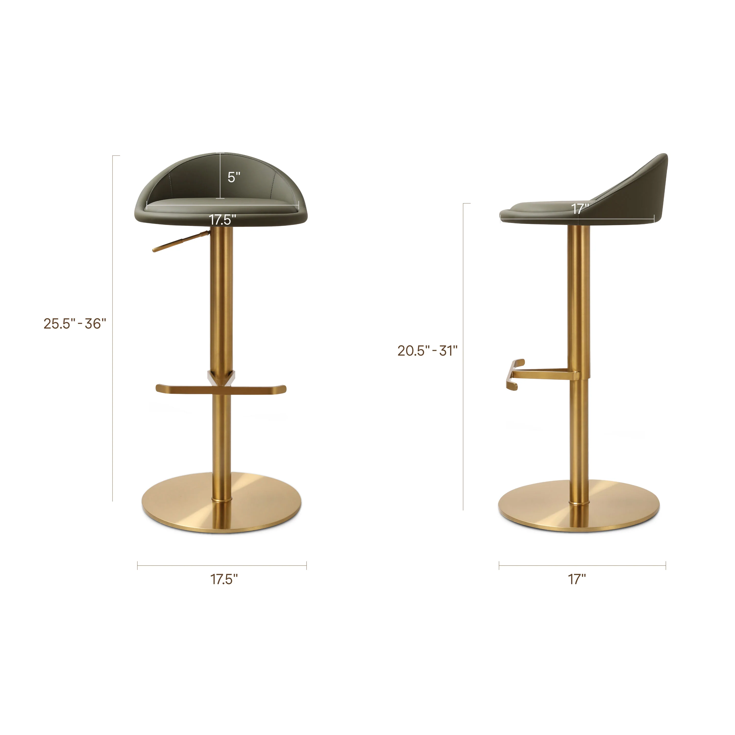 Vito Counter Stool | Fiori Green - Image 11