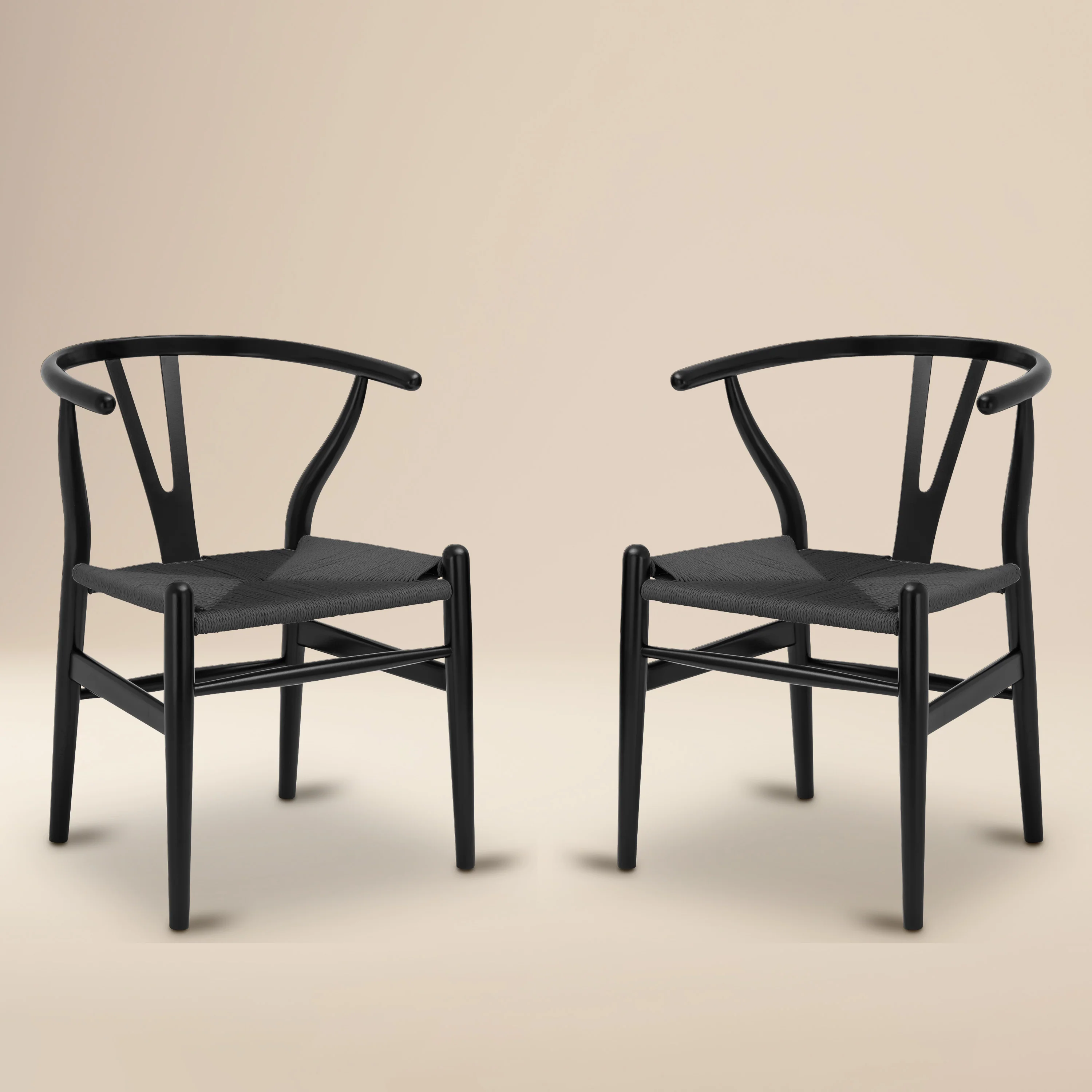 Weave Chair | Pitch Black | Set of 2