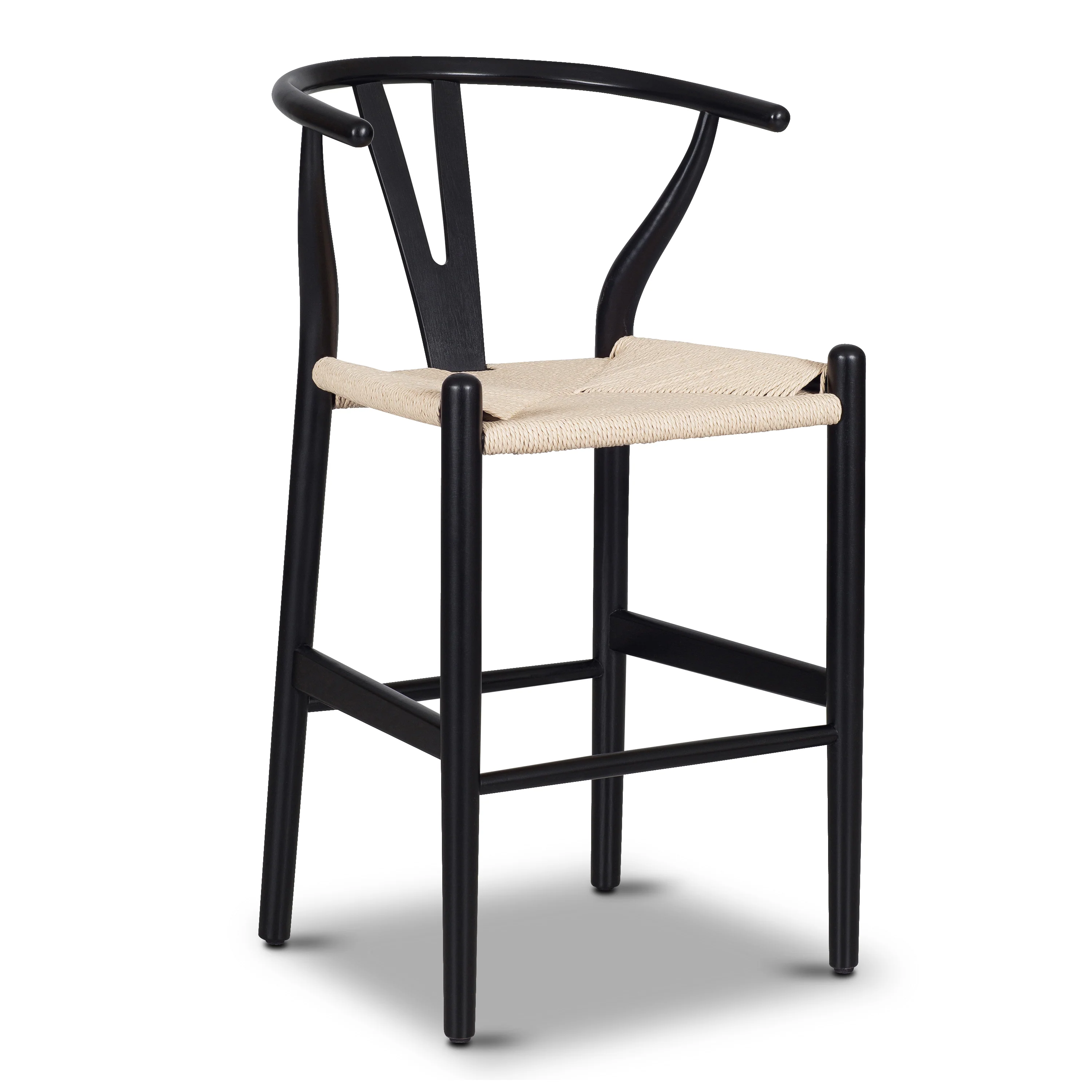Weave Counter Stool | Black - Image 4