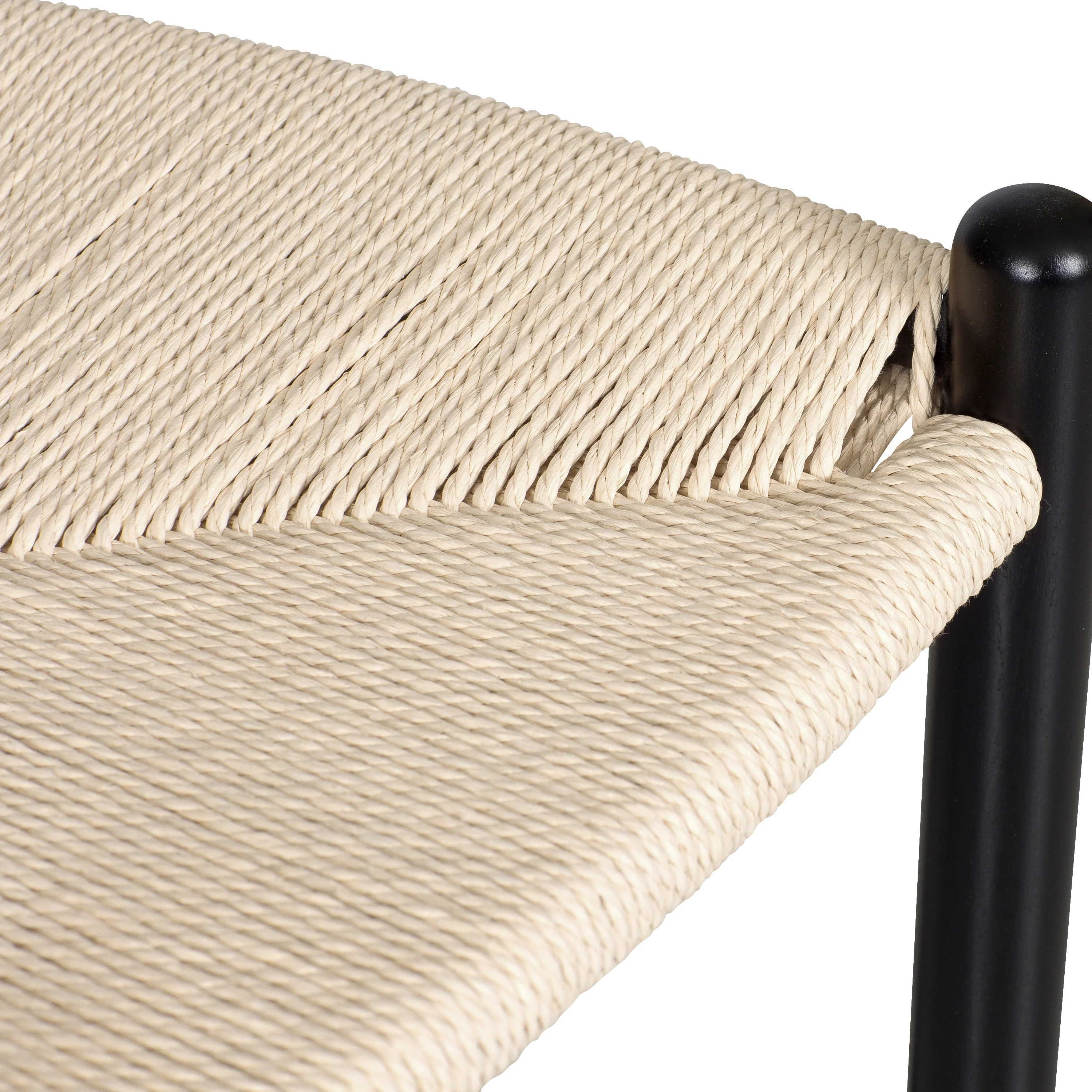 Weave Counter Stool | Black - Image 8