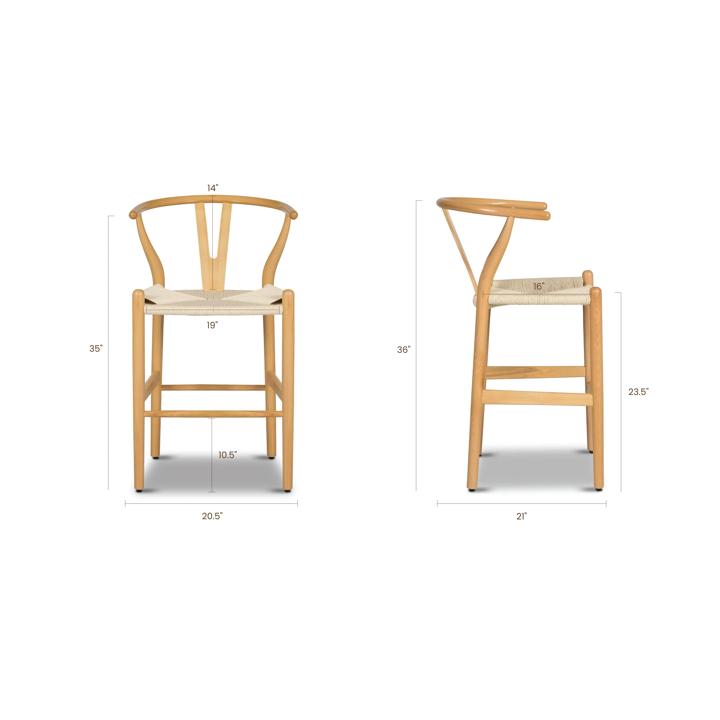 Weave Counter Stool | Natural - Image 10