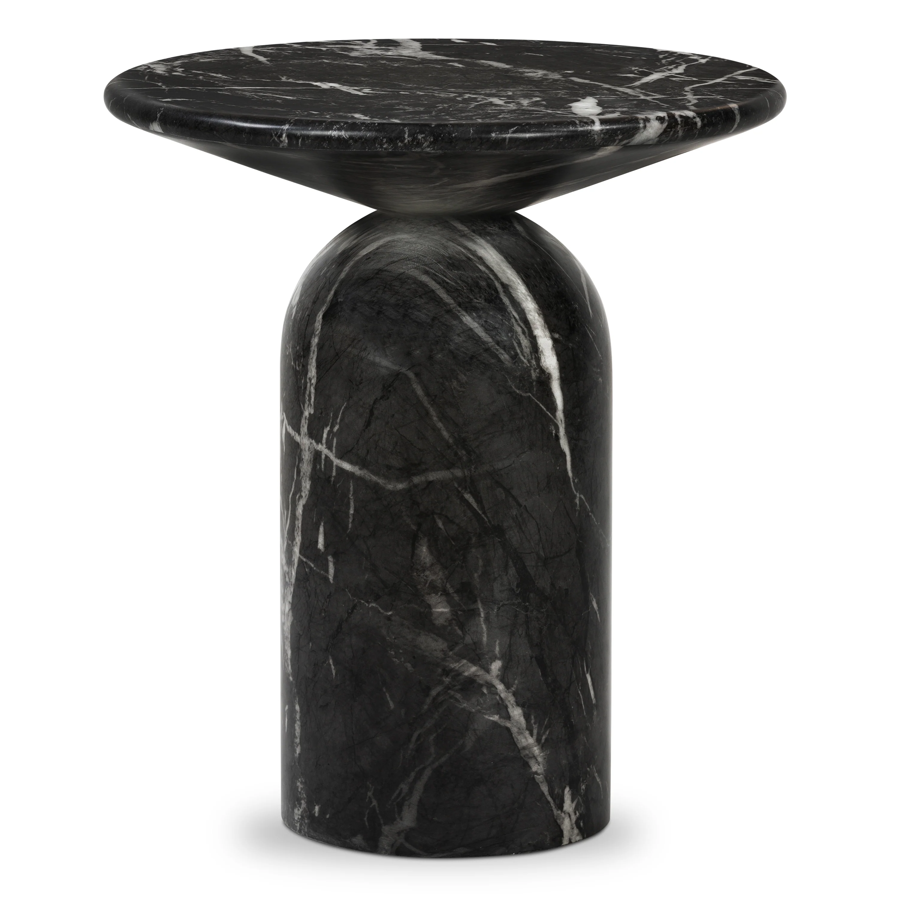Wels End Table | Black Marble - Image 5
