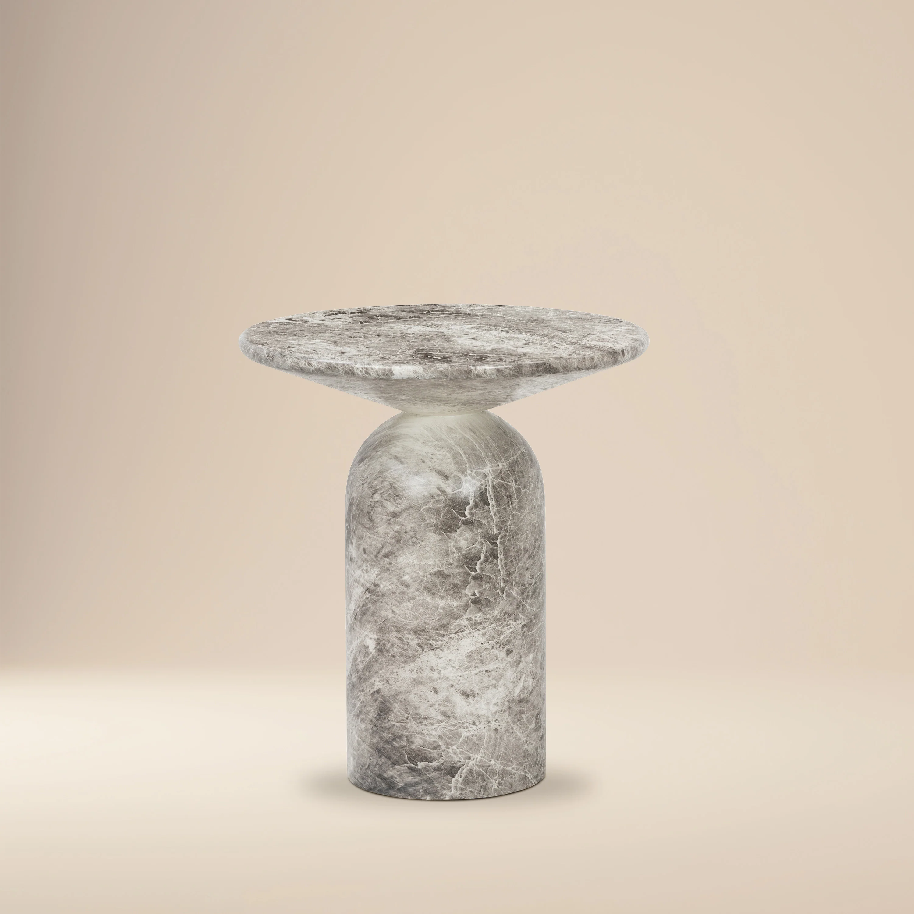 Wels End Table | Grey Marble