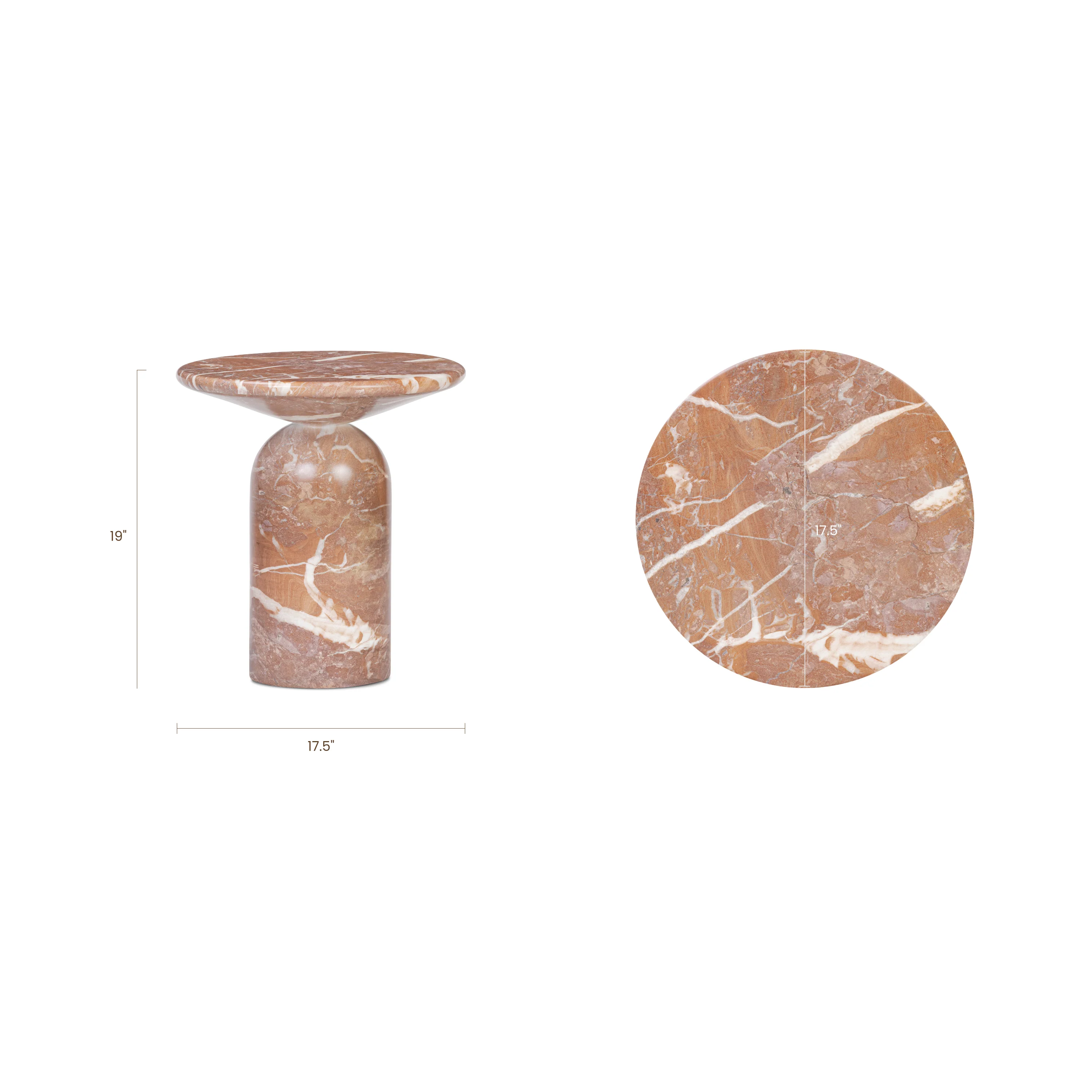 Wels End Table | Jasper Red - Image 12