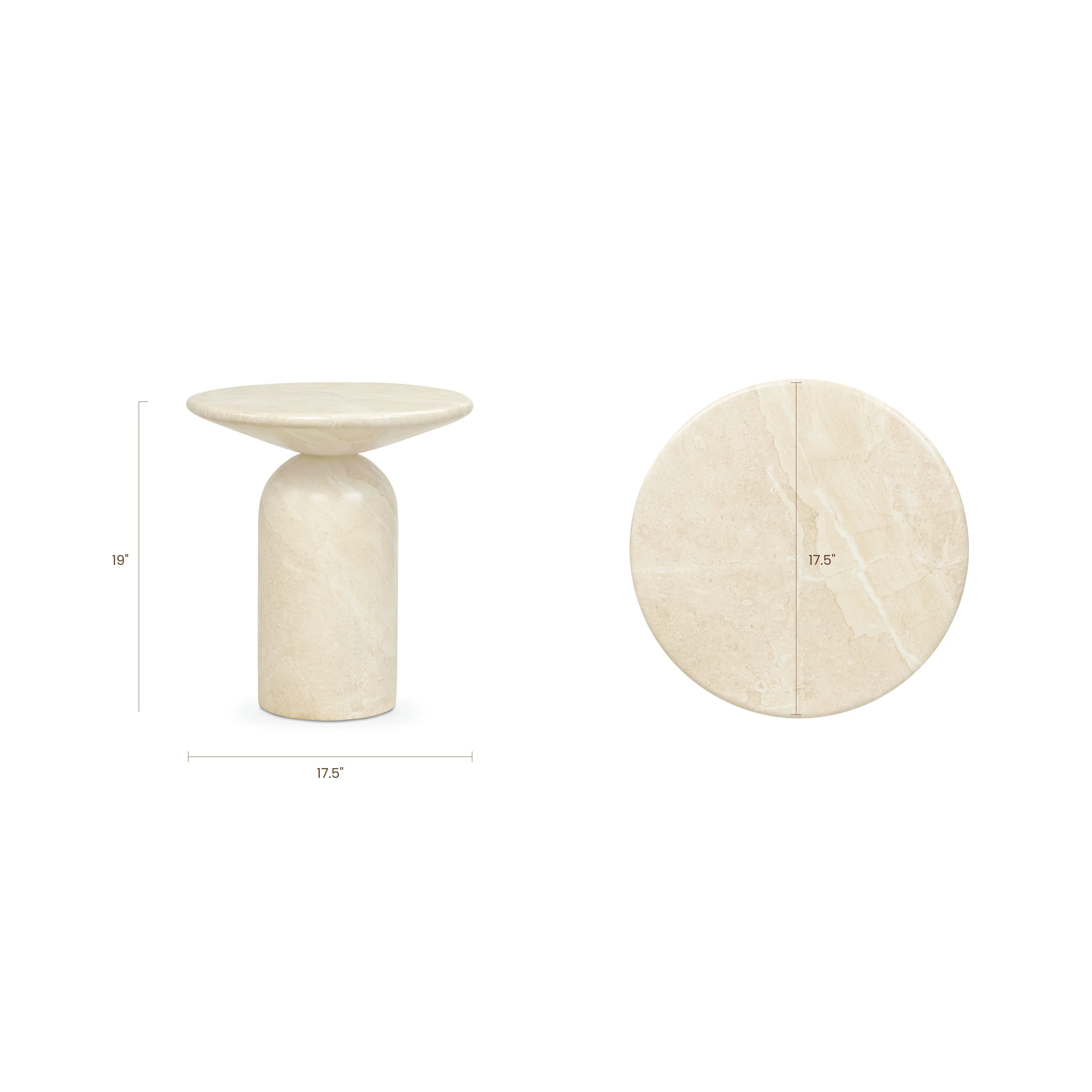 Wels End Table | Sandstone White - Image 11