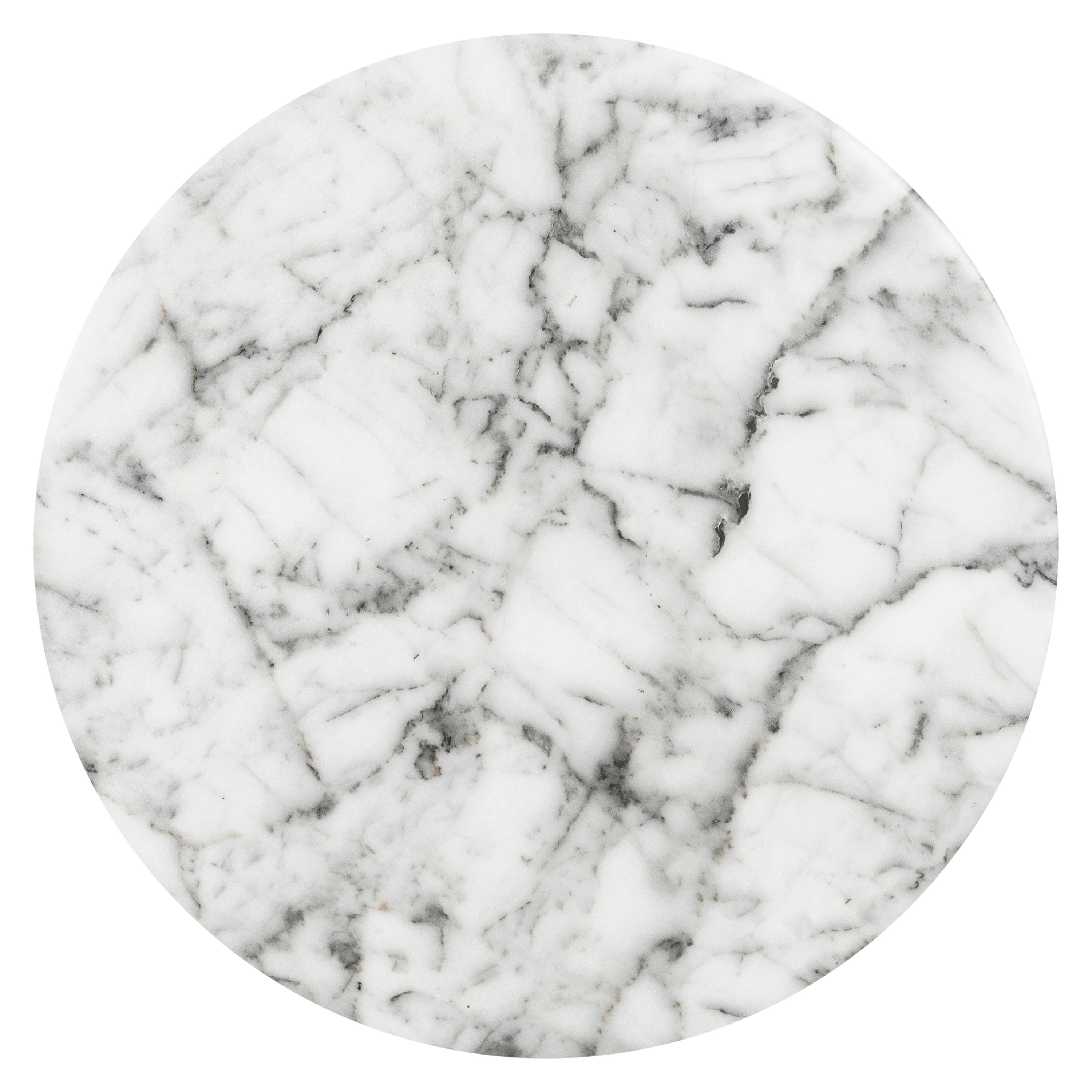 Wels End Table | White Marble - Image 4