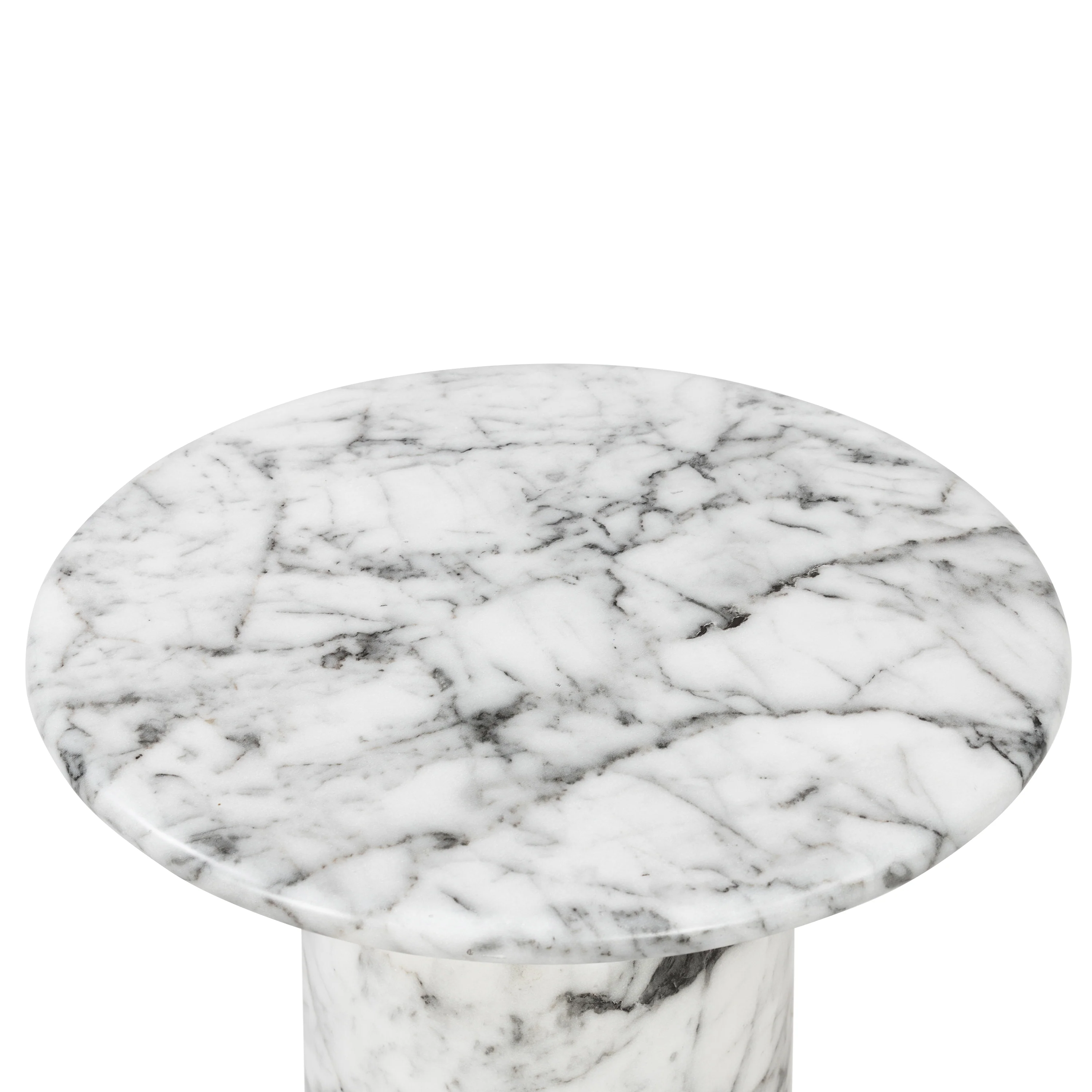 Wels End Table | White Marble - Image 5