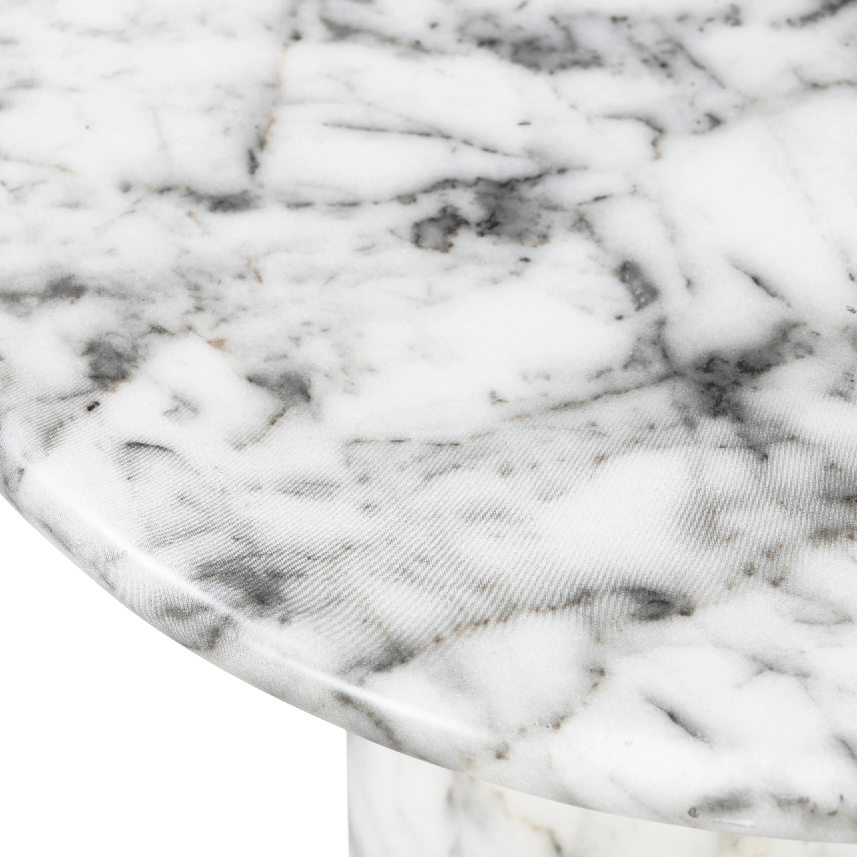 Wels End Table | White Marble - Image 6