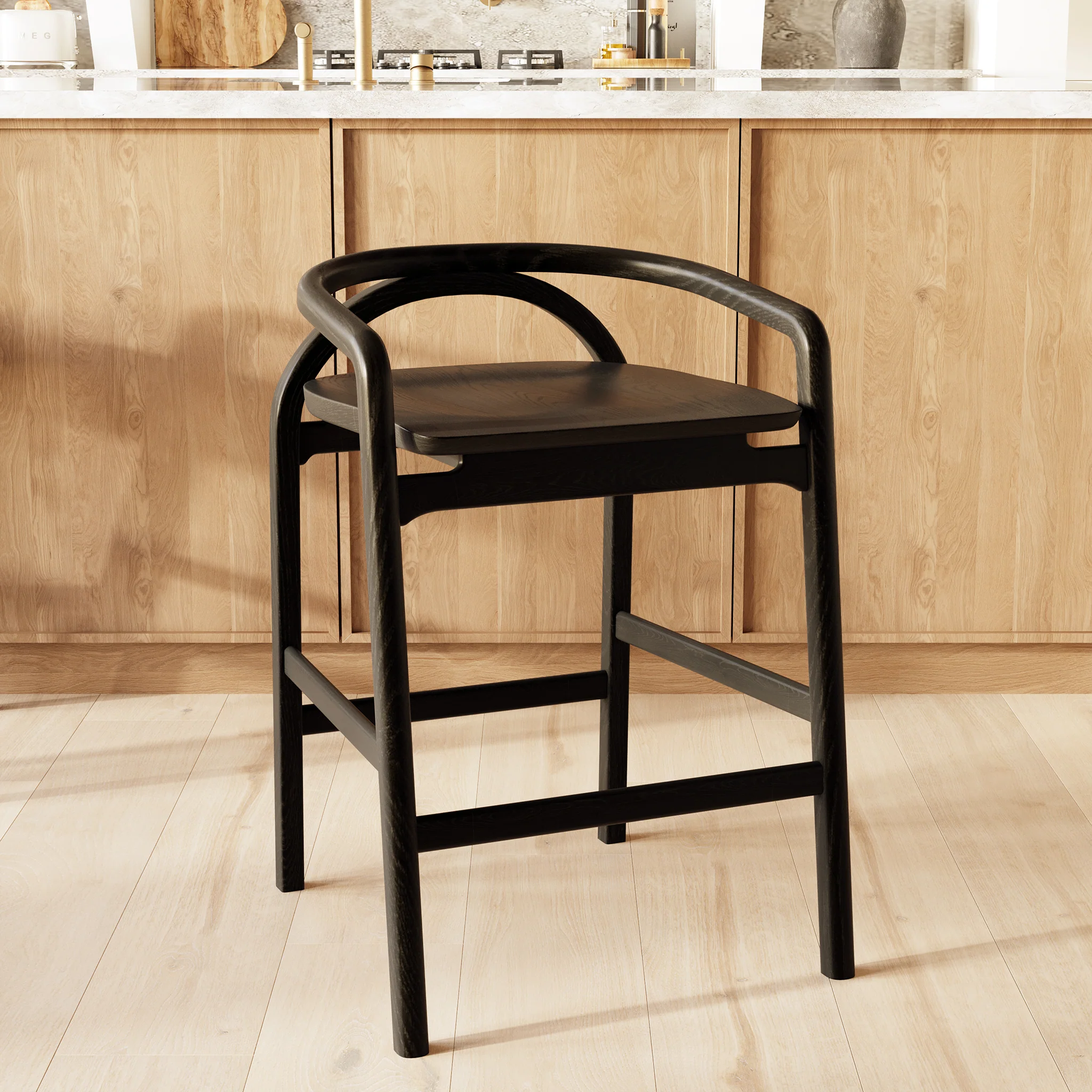 Yokohama Counter Stool | Black - Image 2