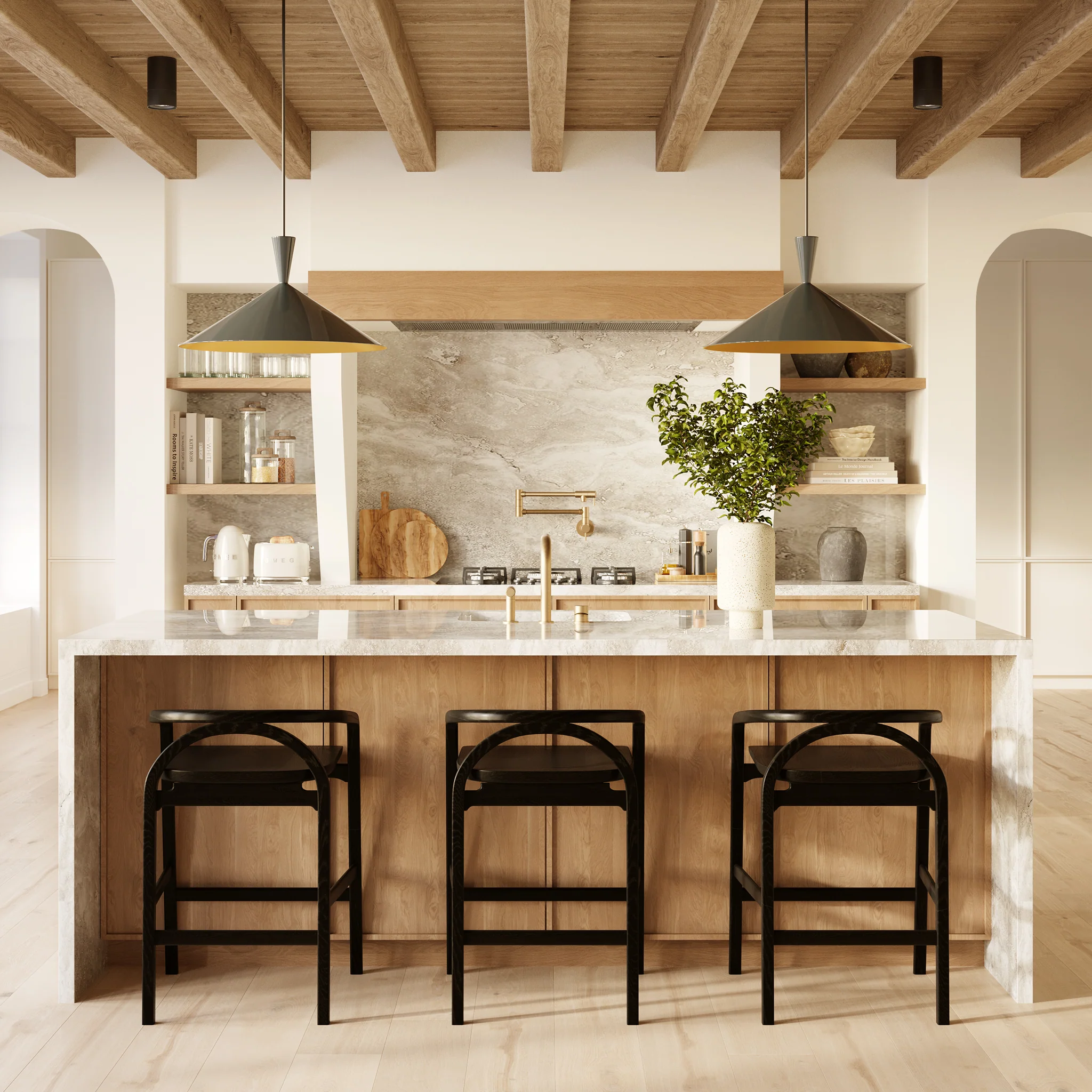 Yokohama Counter Stool | Black - Image 3