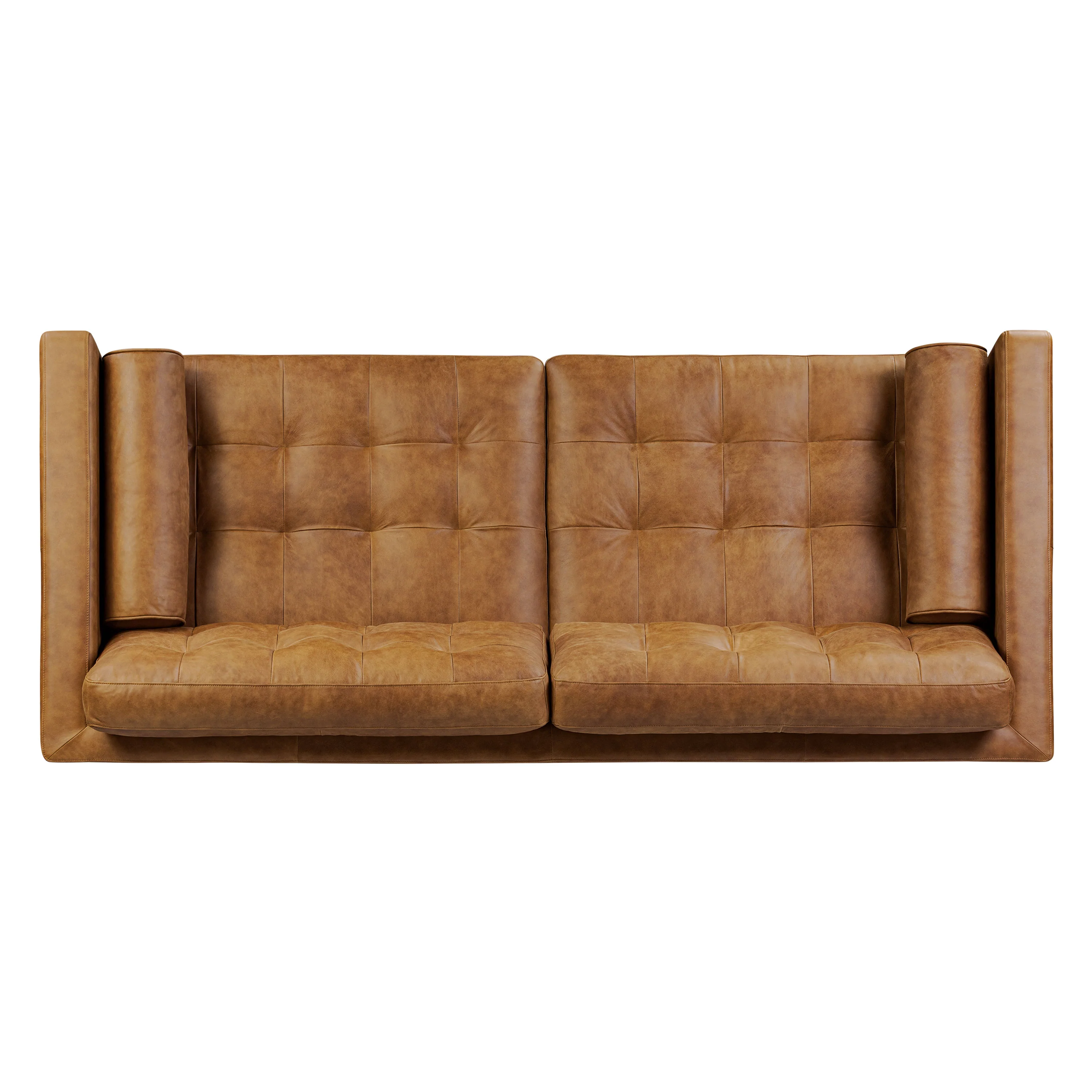 York 89" Leather Sofa | Russet Tan - Image 8