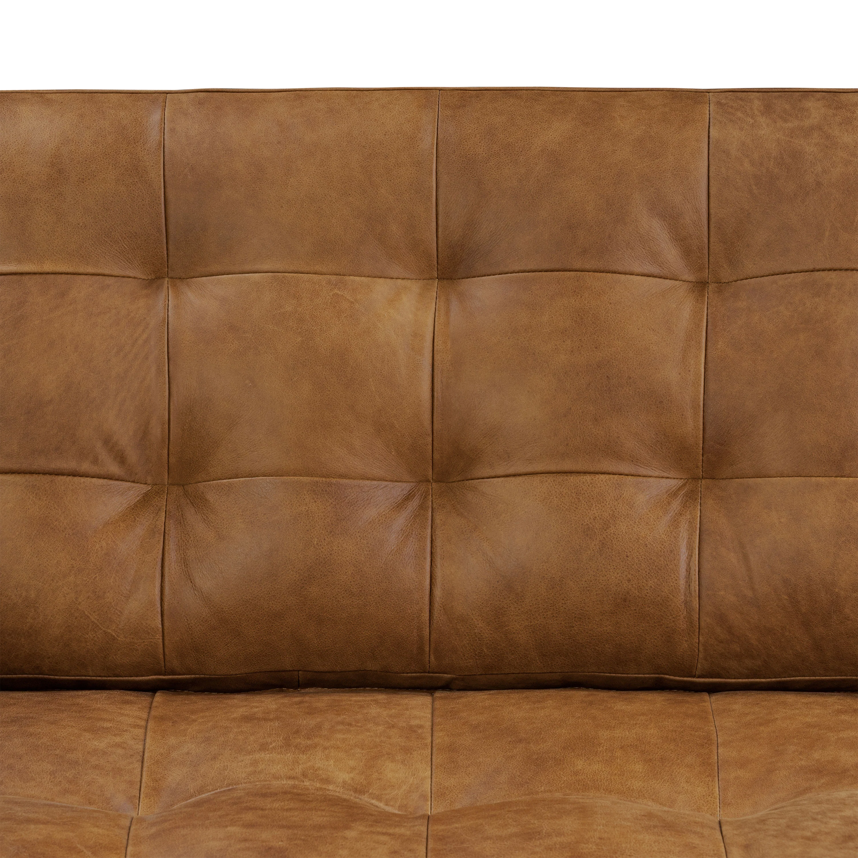 York 89" Leather Sofa | Russet Tan - Image 9